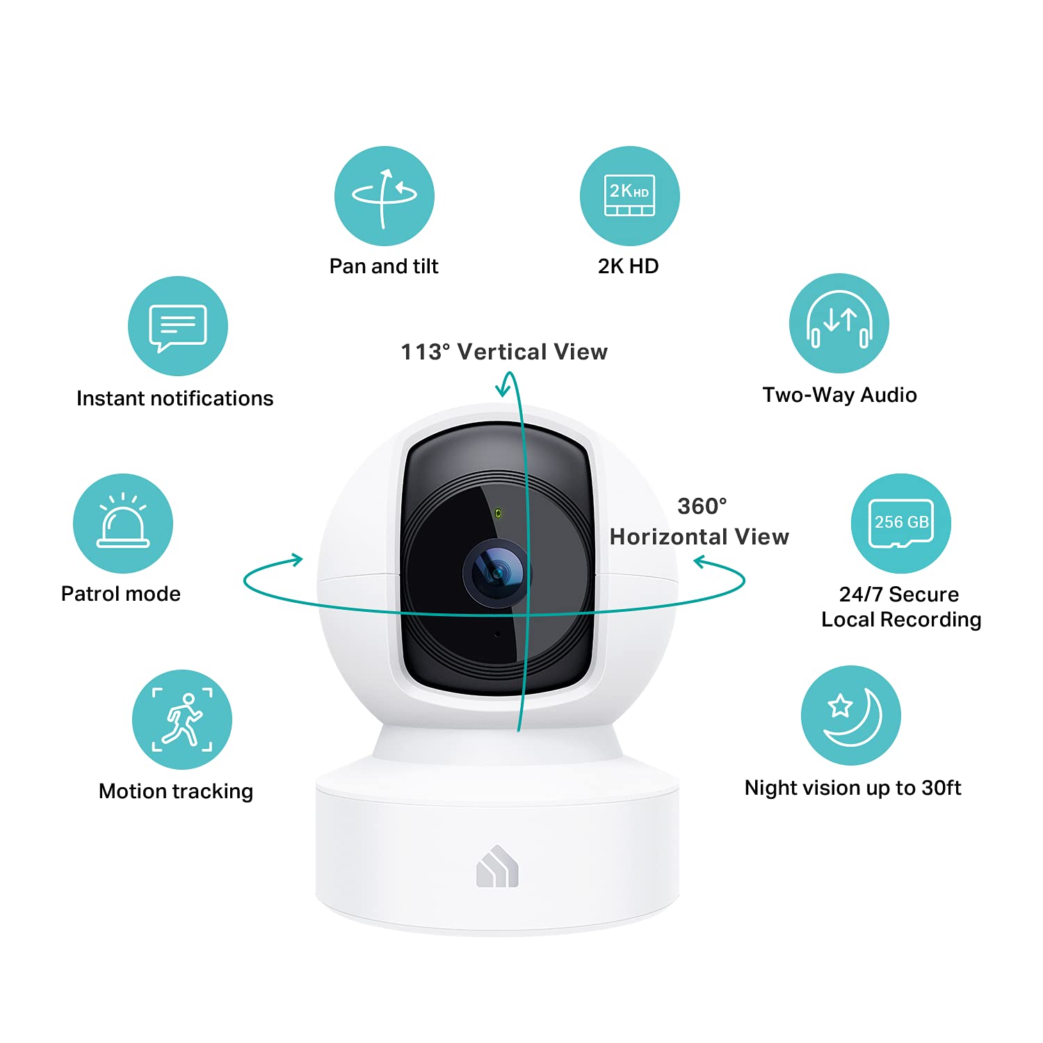 Kasa 4MP 2K Outdoor Wired Security Camera & 2K QHD Pan/Tilt Indoor Security Camera Set - Weatherproof Surveillance for Home, Baby Monitor & Pet Monitoring