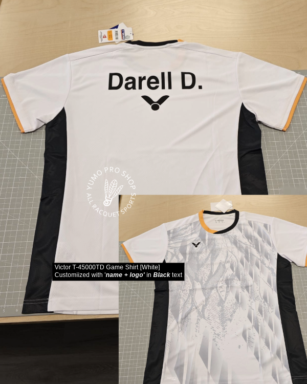 Victor T 45000TD Unisex Performance Game Shirt - Breathable & Moisture-Wicking for Sports & Outdoor Activities
