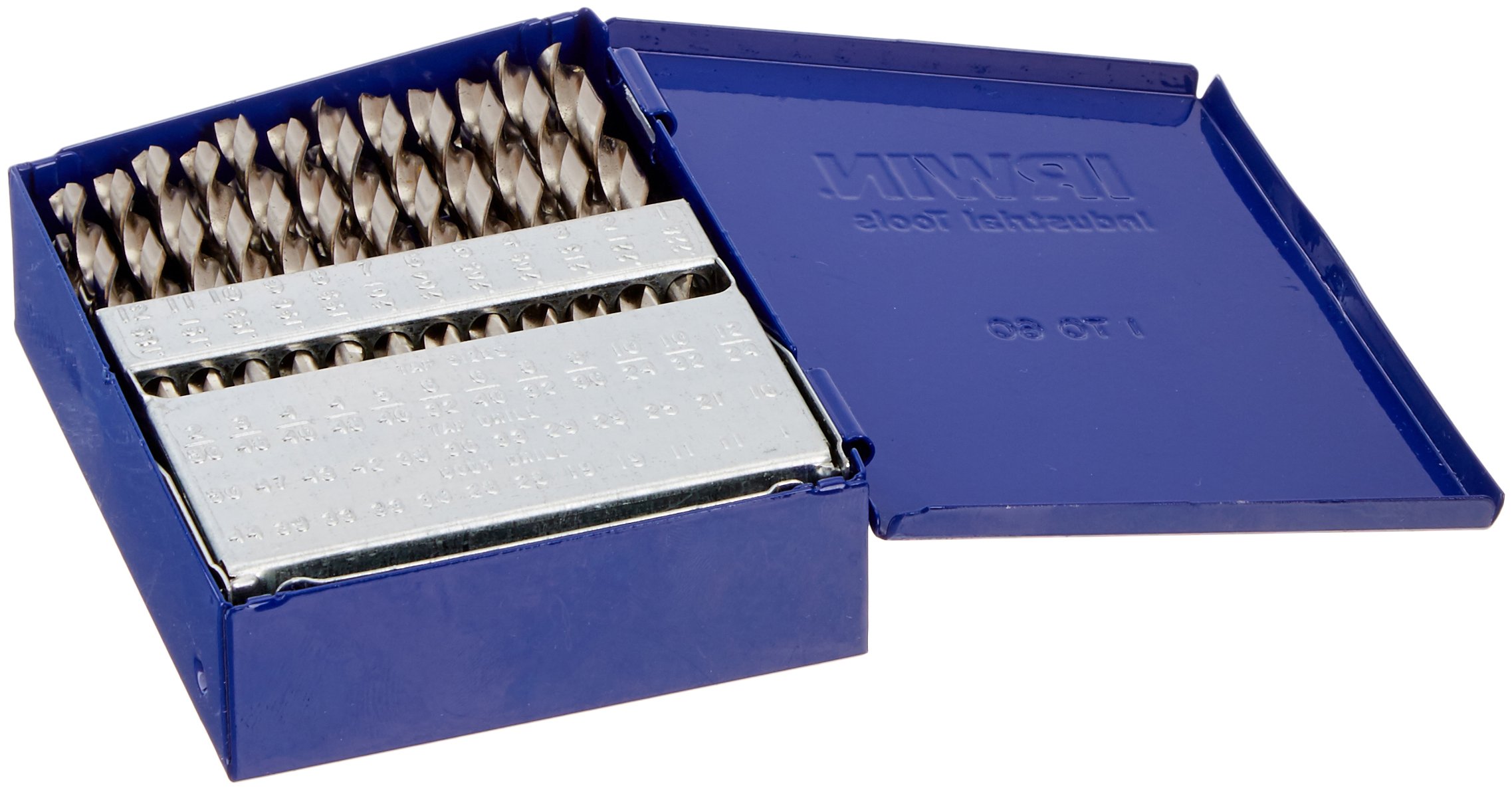 IRWIN 60-Piece Drill Bit Set (80181) - High-Speed Steel Twist Drill Bits for Wood, Metal & Plastic - Perfect for DIY Projects, Home Repairs & Professional Use