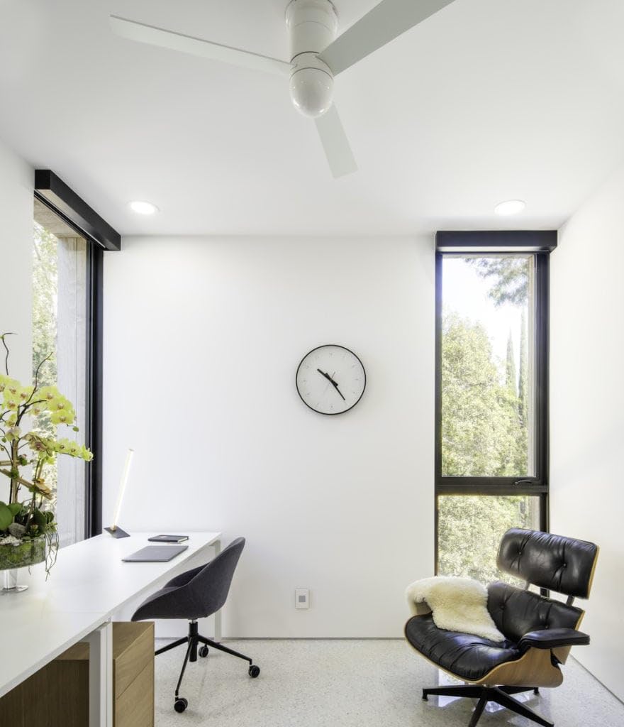 Cirrus Flush DC 50 Inch Gloss White Ceiling Fan with White Blades & Remote Control - Perfect for Living Rooms, Bedrooms, and Offices
