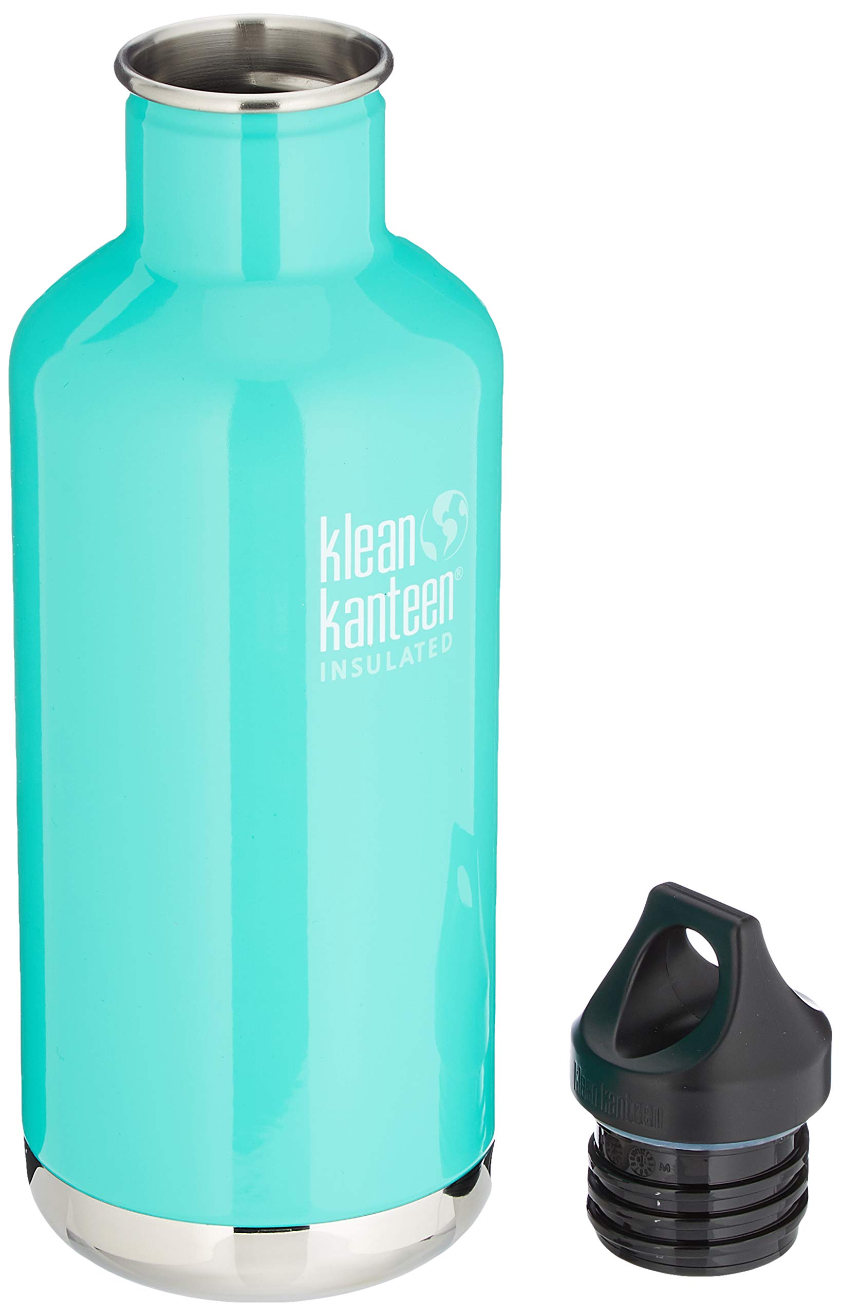 Klean Kanteen Classic Vacuum Insulated Water Bottle for Men & Women - 20oz Stainless Steel Thermos for Hiking, Gym & Office - BPA Free, Leak Proof