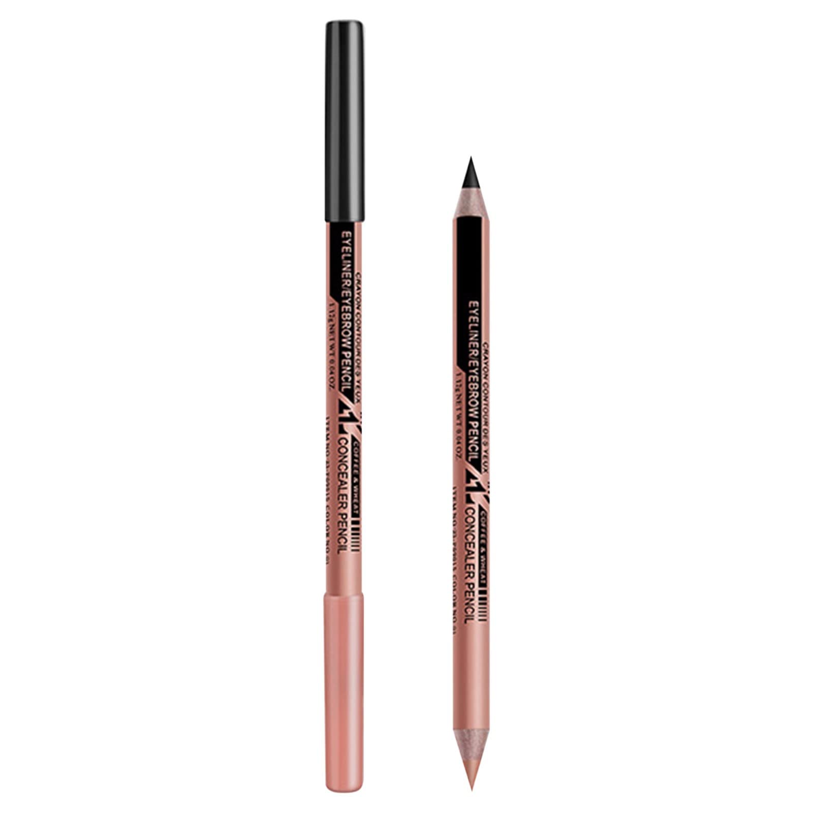 Double Headed Dark Circle Concealer & Multifunctional Eyeliner Eyebrow Pencil - 3 Colors for Strong Coverage & Subtle Beauty - Perfect for Everyday Makeup, Professional Use, and Touch-Ups on the Go (Size A)