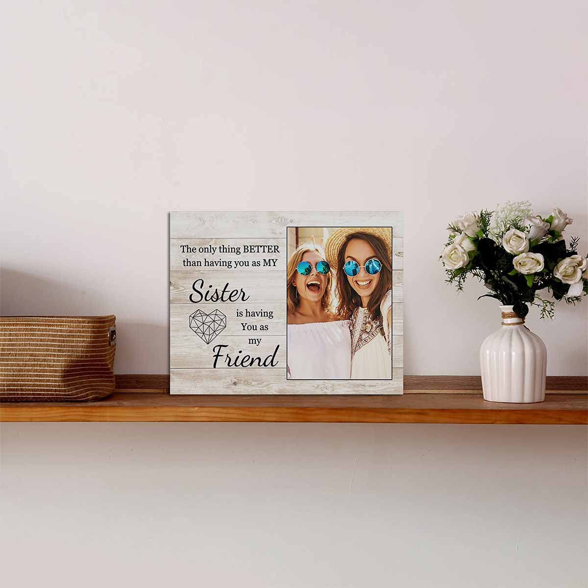 Customizable Collage Photo Panel for Tabletop Display - Personalized Picture Frame for Friends & Family | Perfect for Home Decor, Office Gifts & Special Occasions