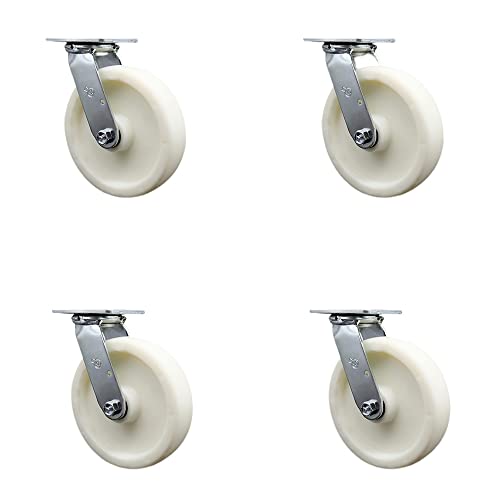 4 Swivel - Bolt On Swivel Locks - White