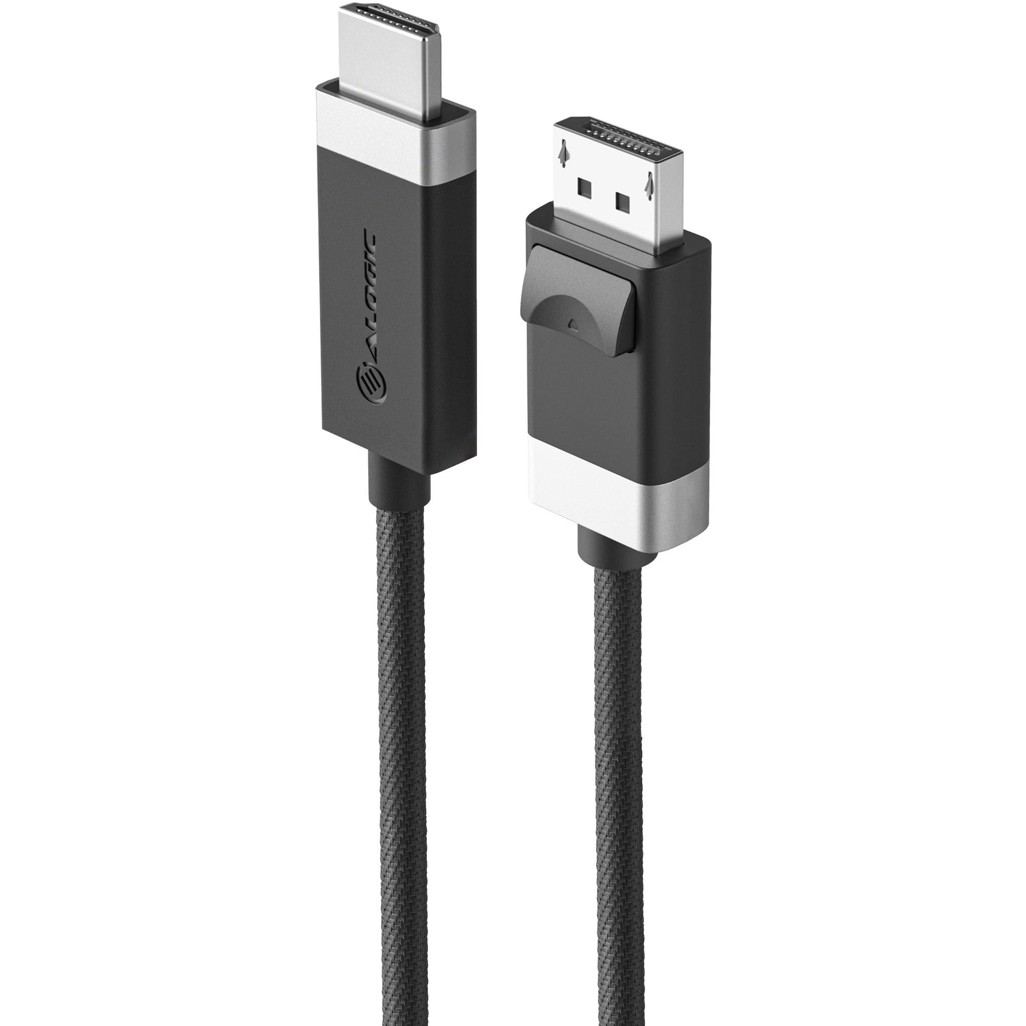 Alogic Fusion 4K DisplayPort to HDMI Active Cable 6.6ft (2m) - Ultra HD Video & Audio Transmission for Gaming, Home Theater & Office Setup