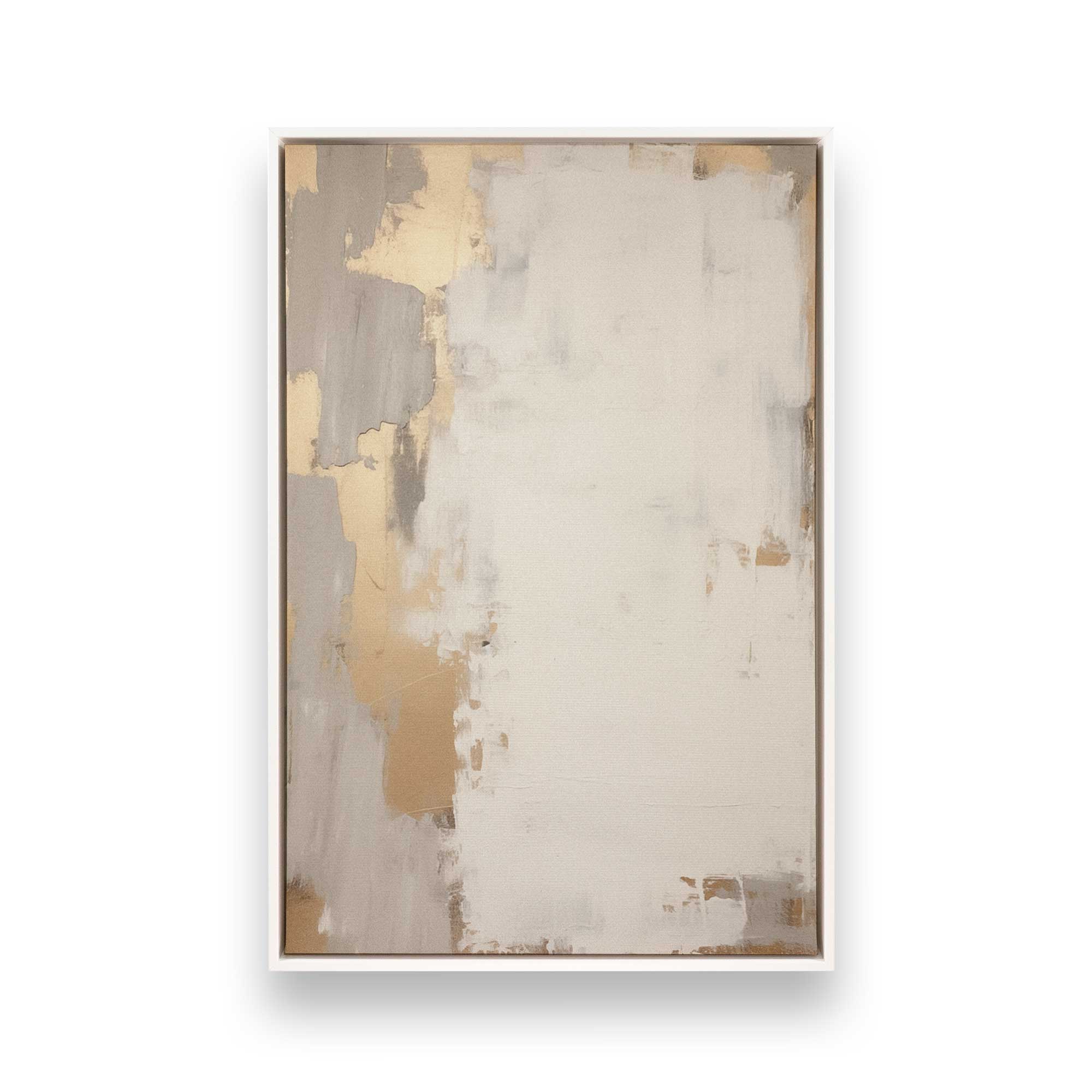 Golden Haze Canvas Wall Art - Set of 2 Modern Abstract Prints for Living Room, Bedroom & Office Decor