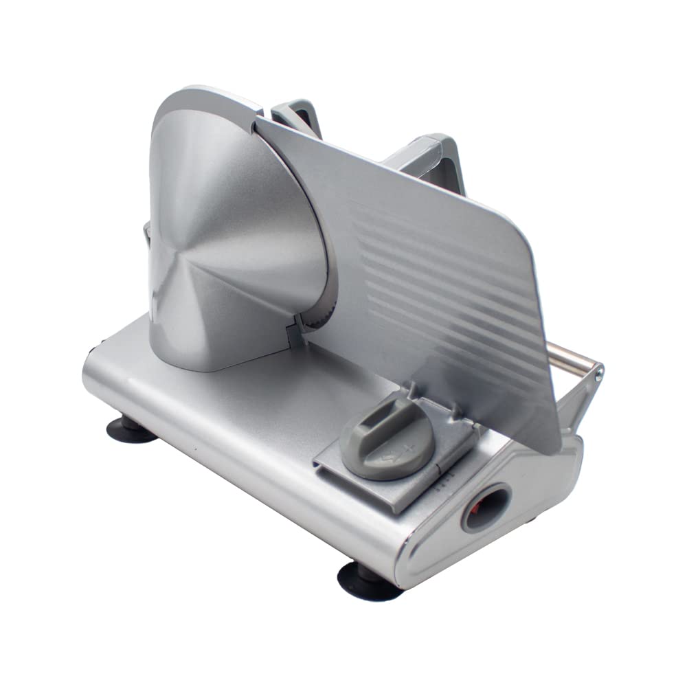 Commercial Electric Meat Slicer - Adjustable Thickness 0-20MM for Frozen Beef, Lamb, Bread | Heavy Duty Kitchen Appliance for Deli, Restaurant & Home Use