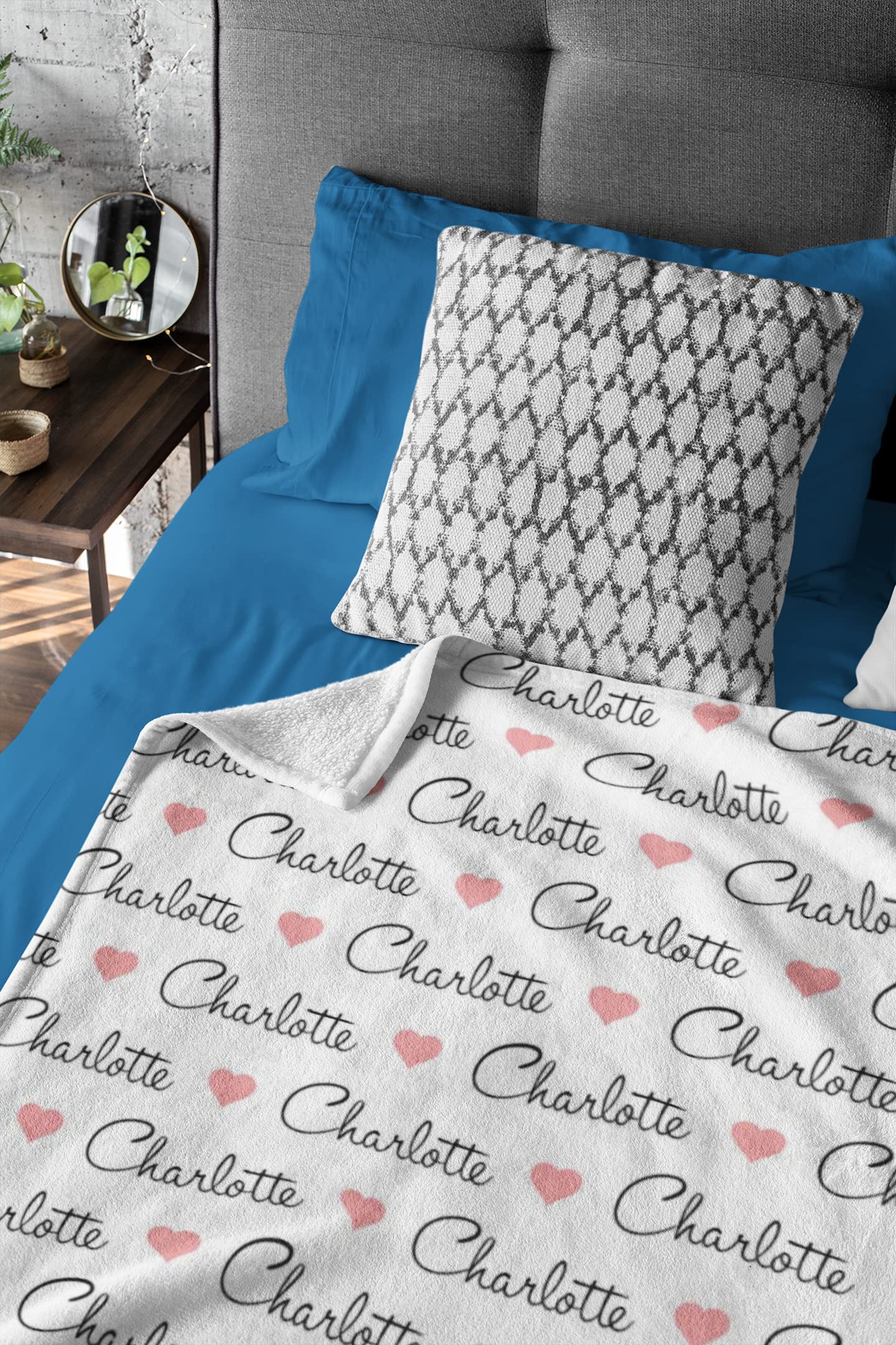 Personalized Baby Blankets for Boys & Girls - Custom Name Baby Blanket Gift for Newborns, Baby Showers, Mother's Day & Father's Day - Soft & Cozy Nursery Essential for Cuddling, Swaddling & Photo Props