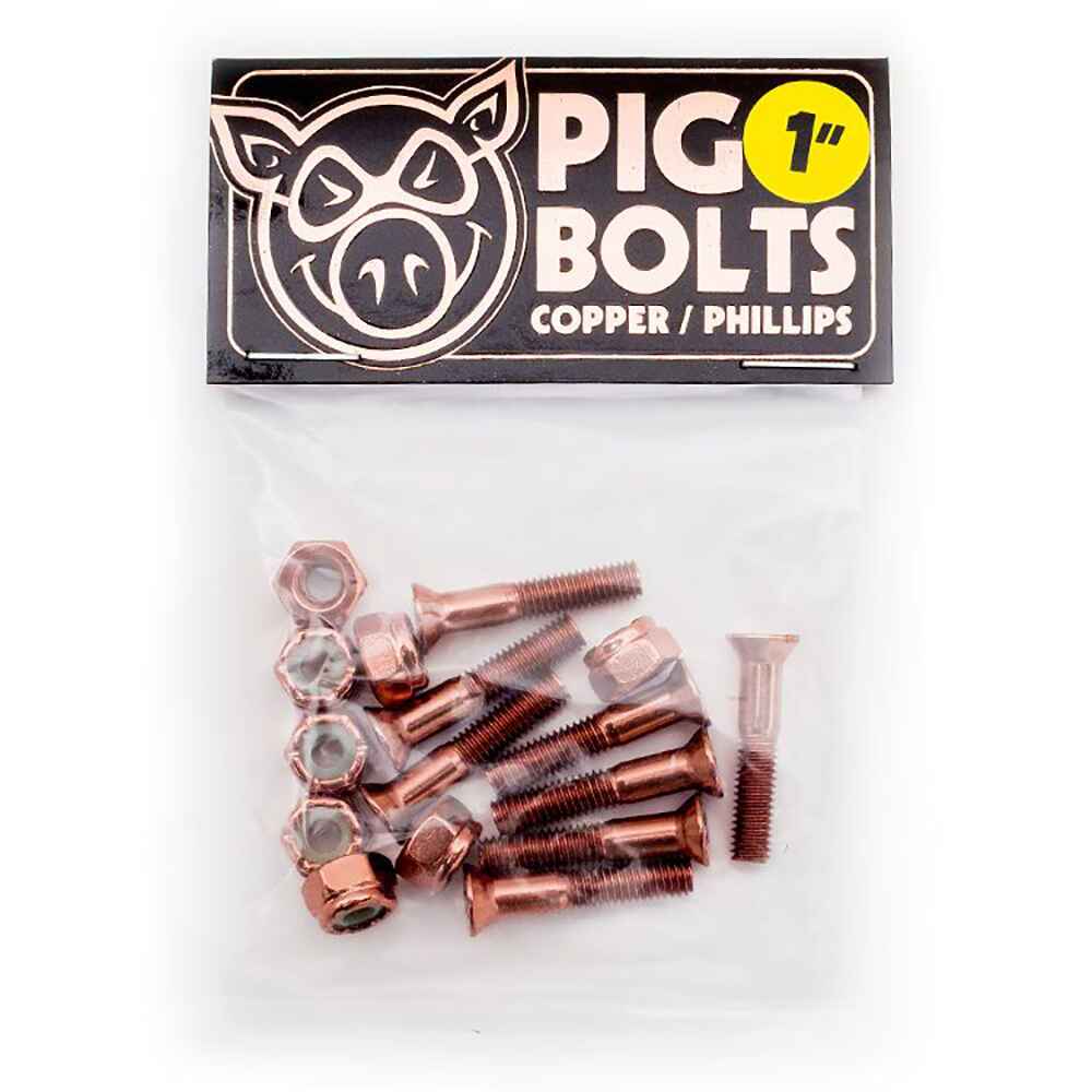 High-Quality Pig Copper Phillips Head Bolts - Durable & Corrosion-Resistant for DIY Projects, Furniture Assembly, and Automotive Repairs