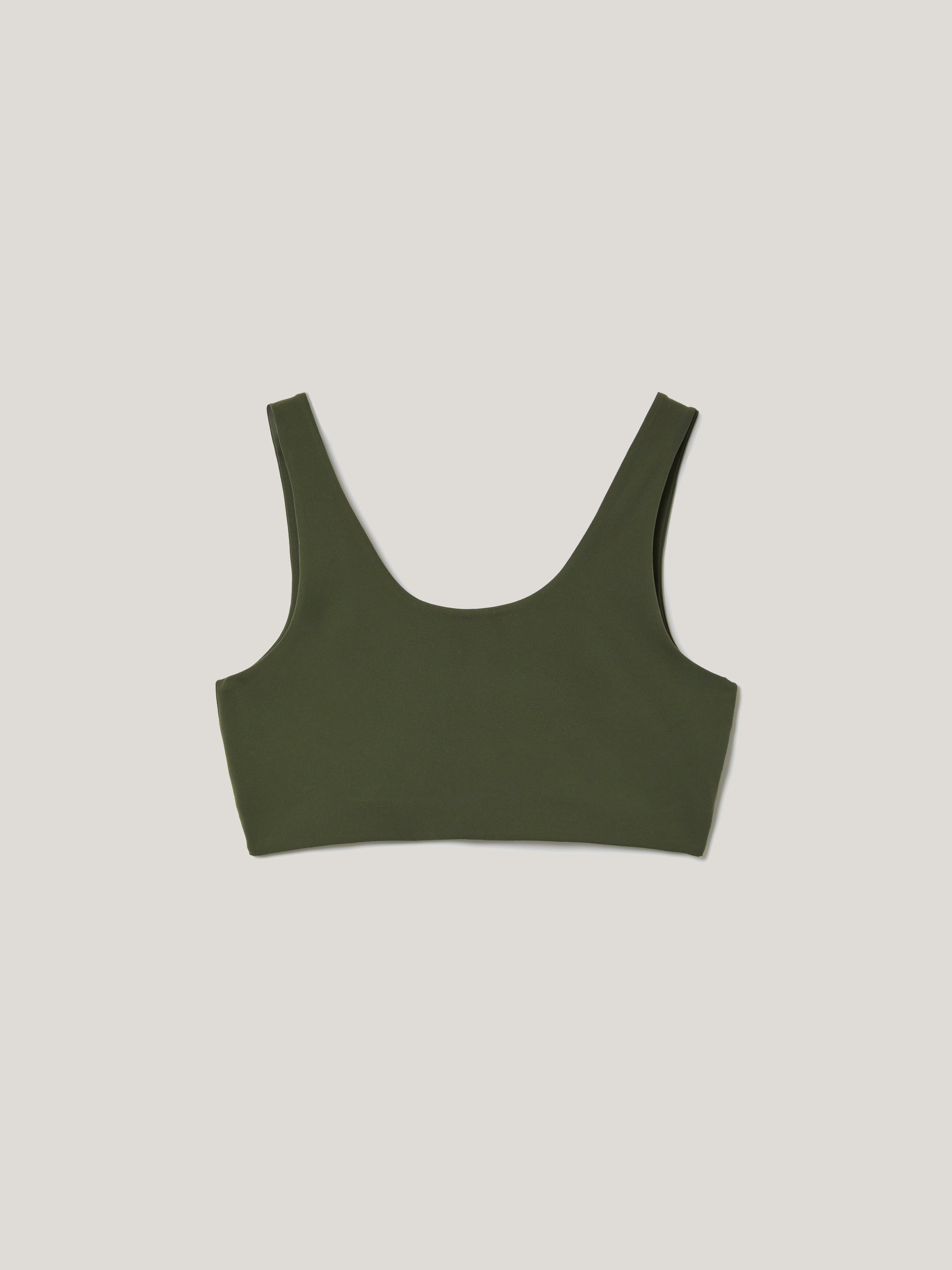 Women's Khaki Yoga Crop Top - Breathable Workout Shirt for Yoga, Pilates & Gym | Perfect for Fitness, Running & Active Lifestyle