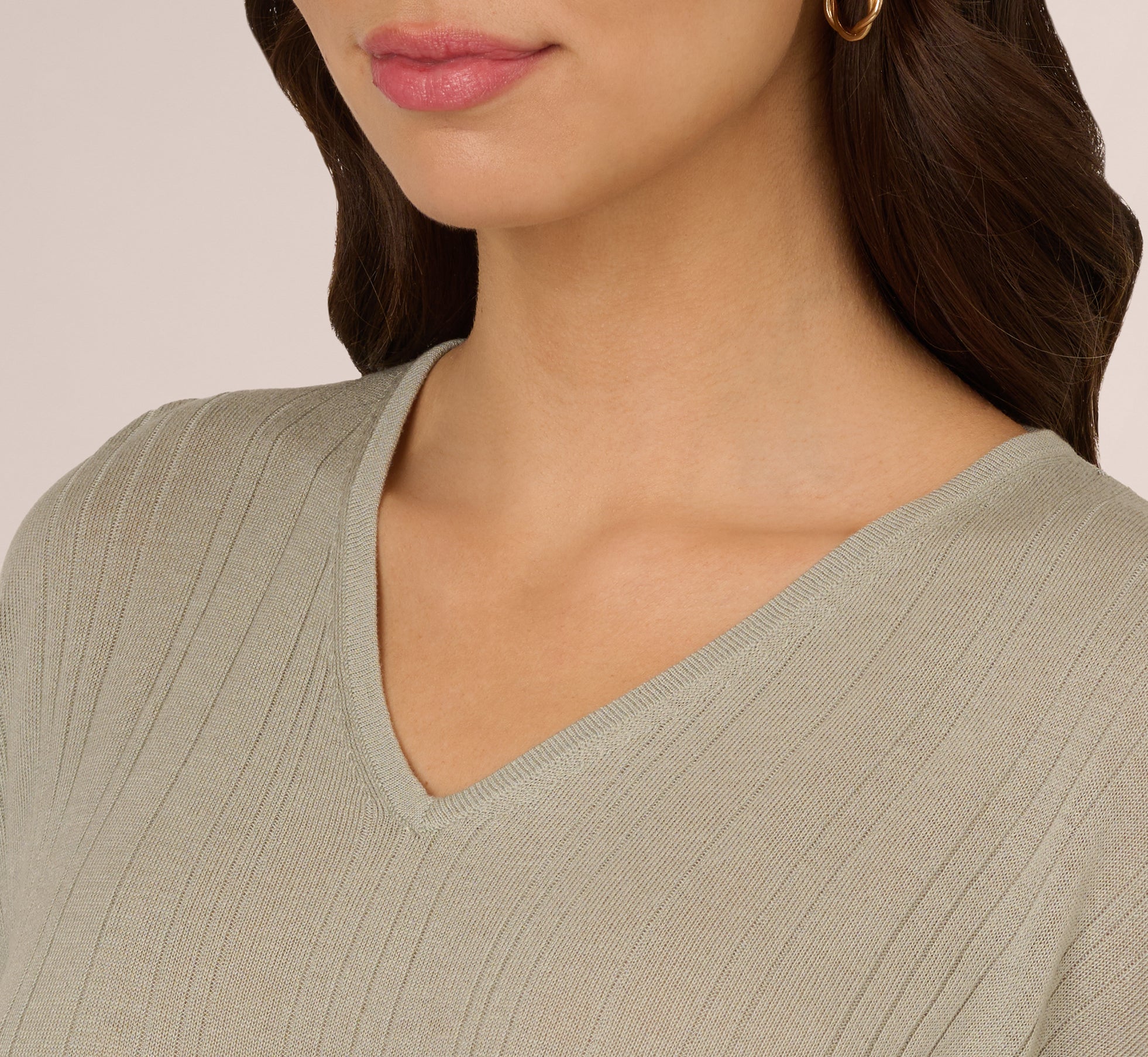 Seafoam Mist Short Sleeve Lightweight Rib Knit Sweater Top - Women's Casual Summer Pullover for Beach, Office & Everyday Wear