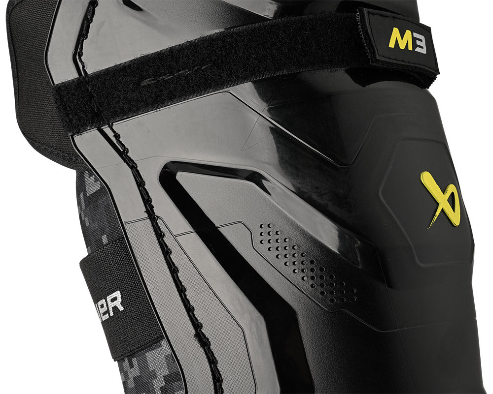 Bauer Supreme M3 Senior Ice Hockey Shin Guards - Protective Gear for Hockey Players - Perfect for Games, Practice & Training Sessions