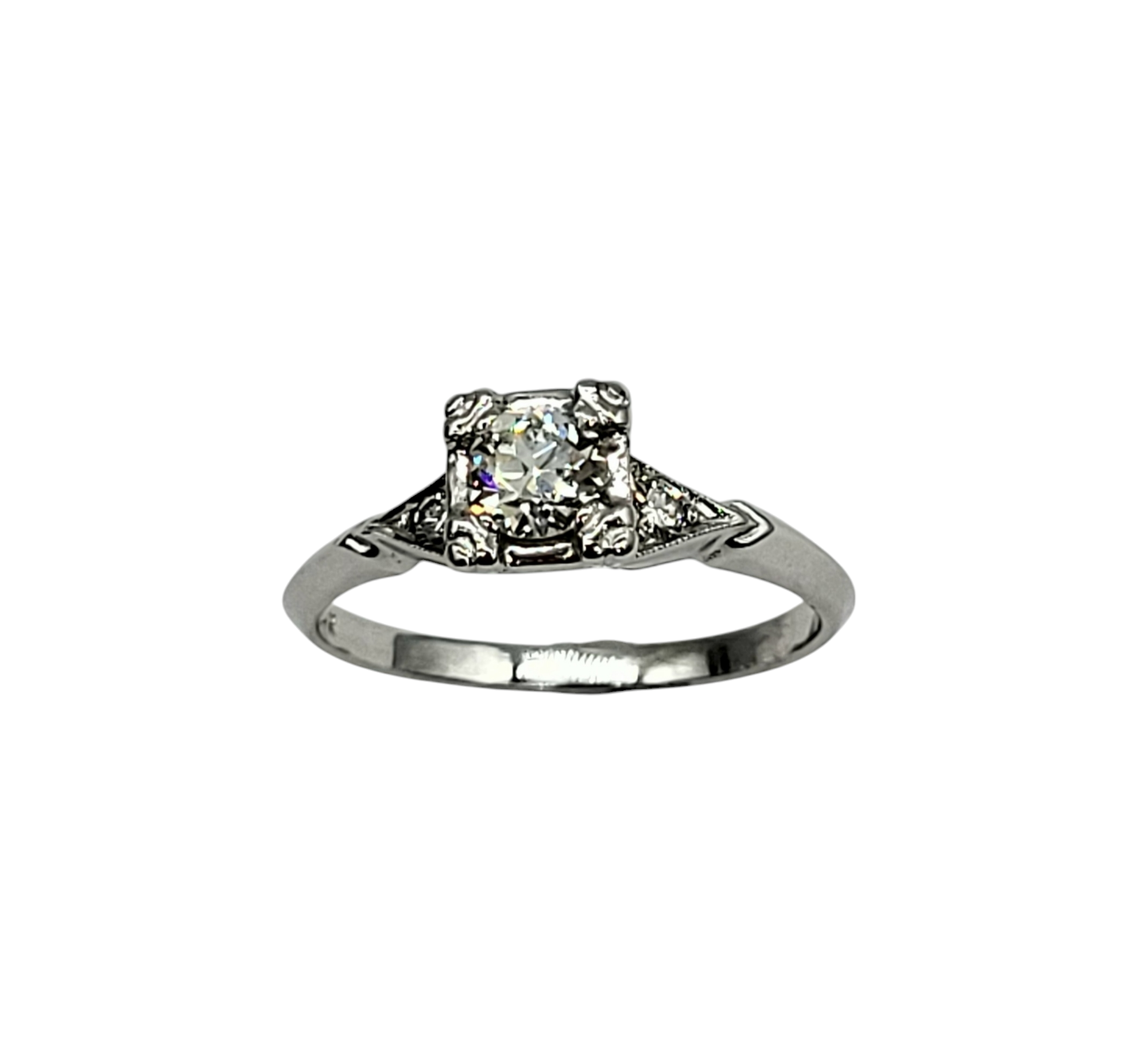 Vintage 3/4 Carat Diamond Ring - 14K White Gold Engagement Wedding Band for Women - Perfect for Proposals, Anniversaries & Special Occasions