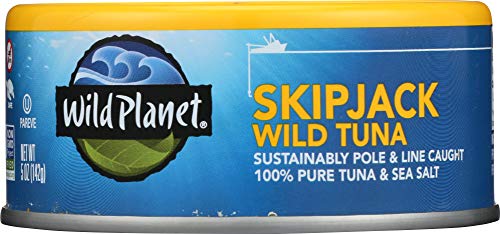 Skipjack Wild Light Tuna 5 OZ (Pack of 6) - Premium Canned Tuna for Salads, Sandwiches & Healthy Meals