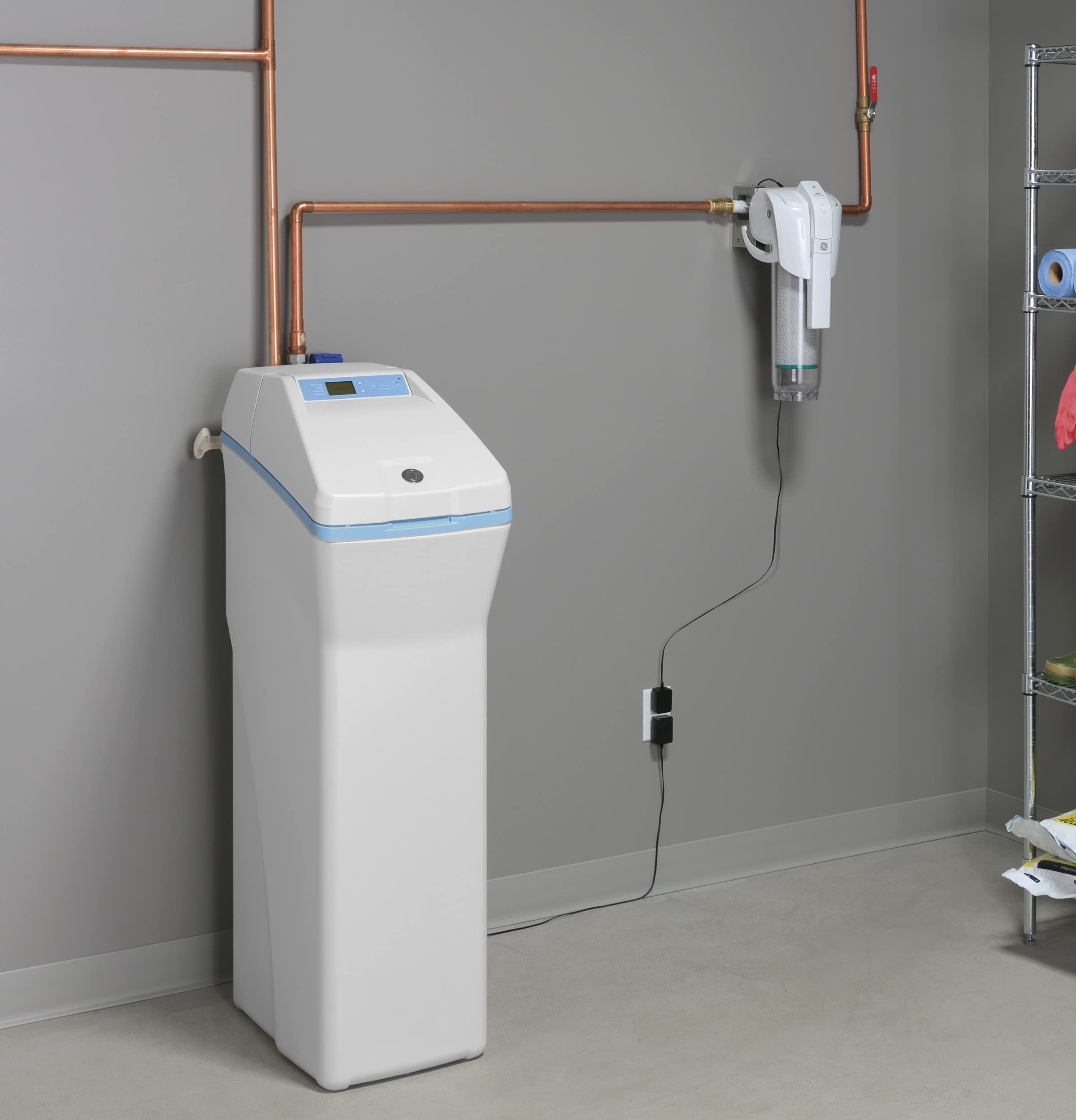 GE Smart Home WiFi Enabled Water Filter System with Basic Replacement Filter (FTHPM) - Reduces Sediment, Sand & Rust | 3-Month Filter Life | Perfect for Kitchen, RV & Emergency Preparedness