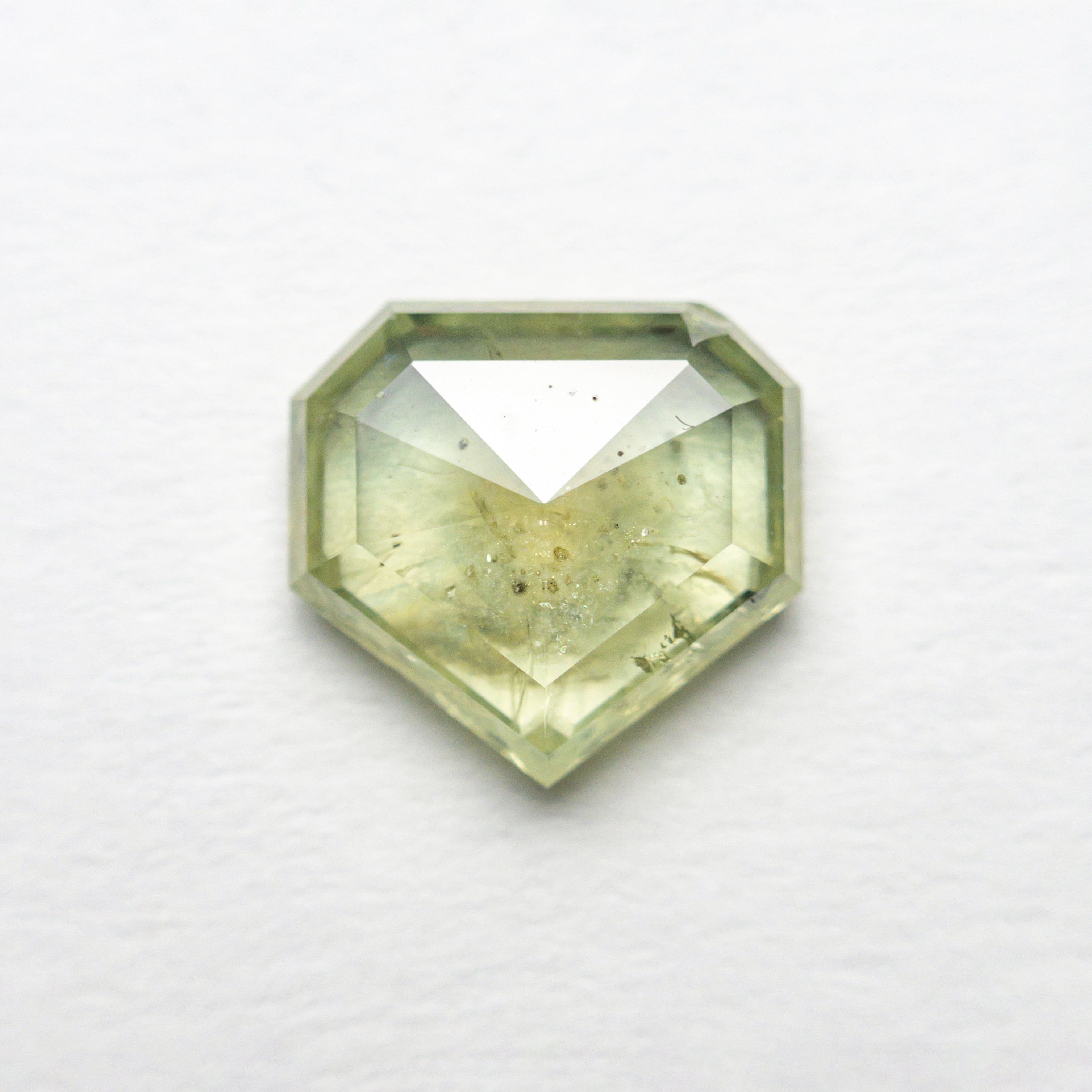 1.96ct Natural Shield Rose Cut Sapphire - 7.99x7.59x3.06mm Loose Gemstone for Jewelry Making, Engagement Rings & Unique Gifts