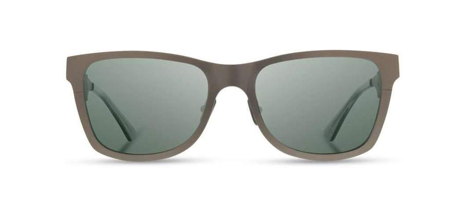Shwood Canby Metal Sunglasses - Gun Metal/Elm Burl Frame with G15 Lens | Polarized UV Protection for Outdoor Activities, Driving & Fashion