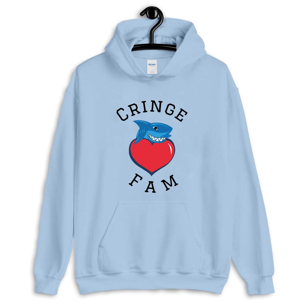 Cringe Fam Merch Logo T-Shirt for Kids, Youth, Men & Women | Birthday Gift Idea | Long Sleeve, Hoodie & Crewneck Sweatshirt in Black | Perfect for Family Outings, Parties & Casual Wear