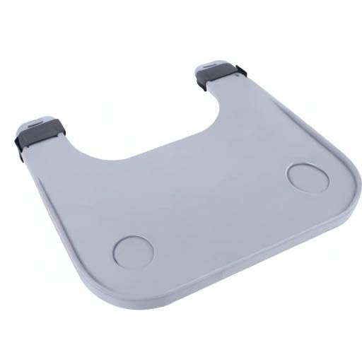 Detachable ABS Wheelchair Lap Tray with Dual Cup Holders - Lightweight & Durable Wheelchair Accessory for Elderly & Disabled - Perfect for Meals, Reading & Activities in Nursing Homes or Daily Use