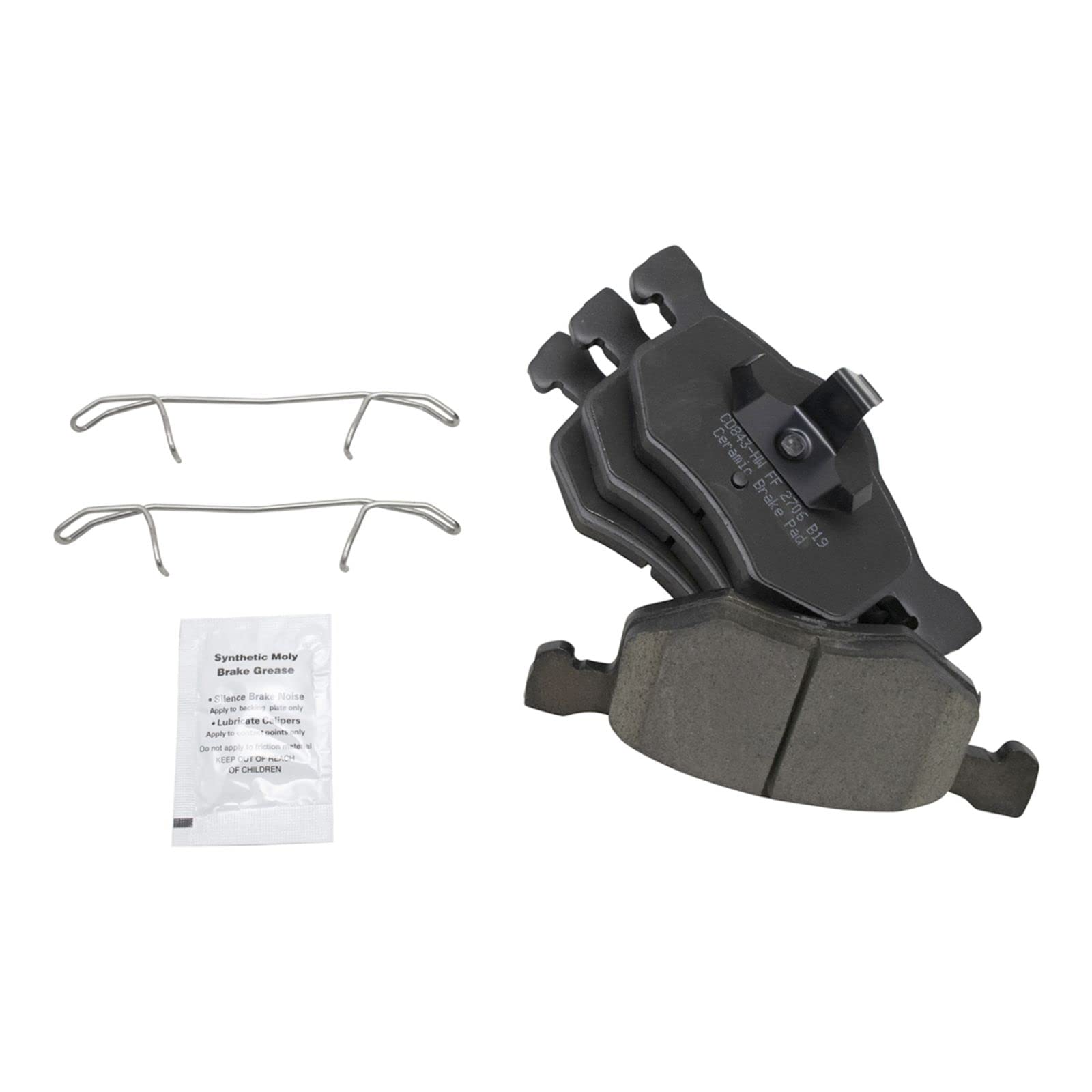 High-Performance Front Wheel Bearing & Hub Assembly with Ceramic Brake Pads & Rotors Kit - Compatible with Ford F150, F250, Mustang - Perfect for Off-Roading, Towing & Performance Driving
