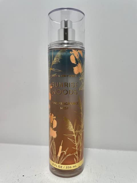 Bath & Body Works Sunrise Woods Fine Fragrance Mist - 8 oz Full Size Body Spray for Women | Long-Lasting Perfume for Daily Use, Work & Special Occasions