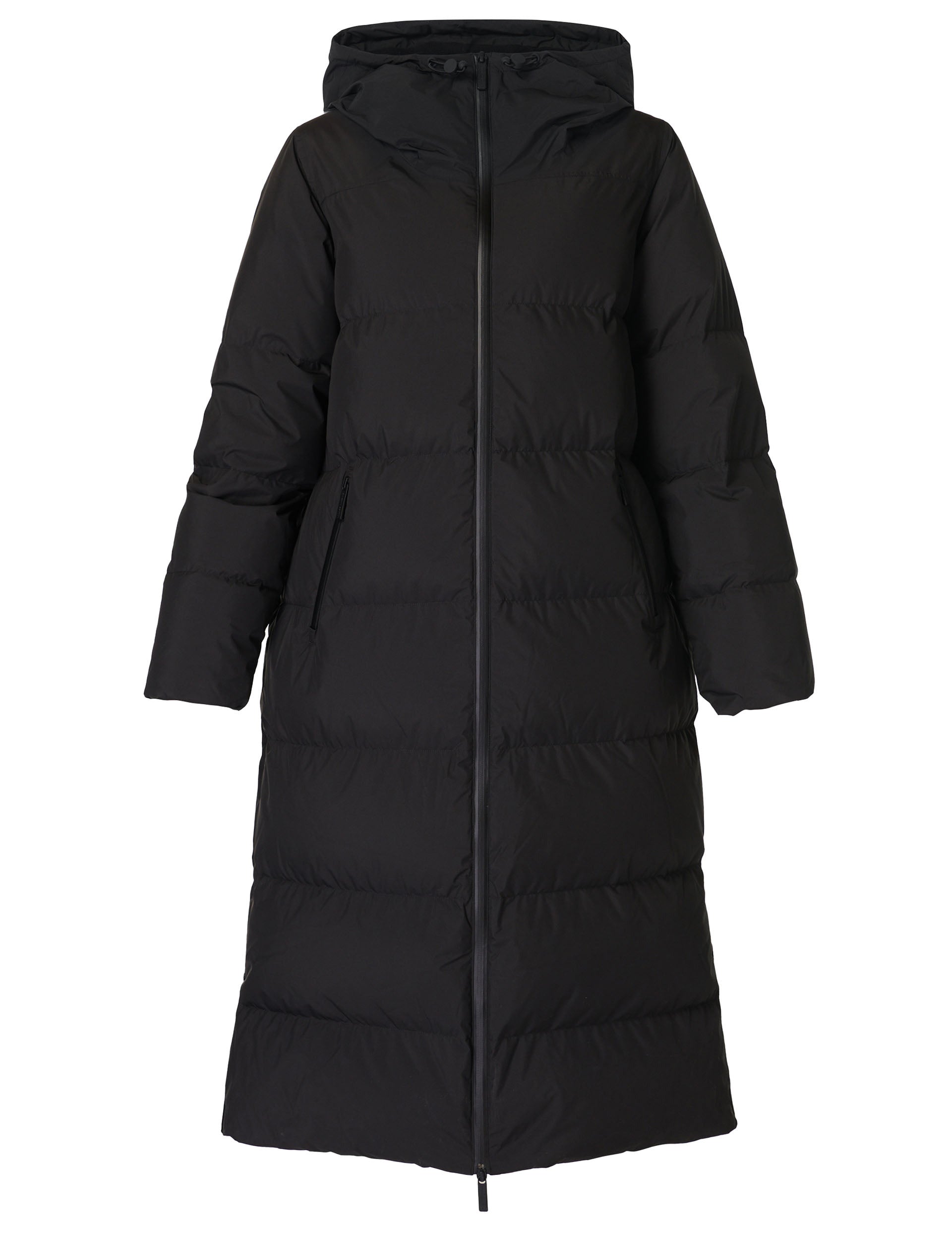 Nimbus Longline Puffer Jacket for Women - Black Winter Coat, Lightweight Waterproof Down Jacket for Cold Weather | Perfect for Outdoor Activities, Travel & Daily Wear