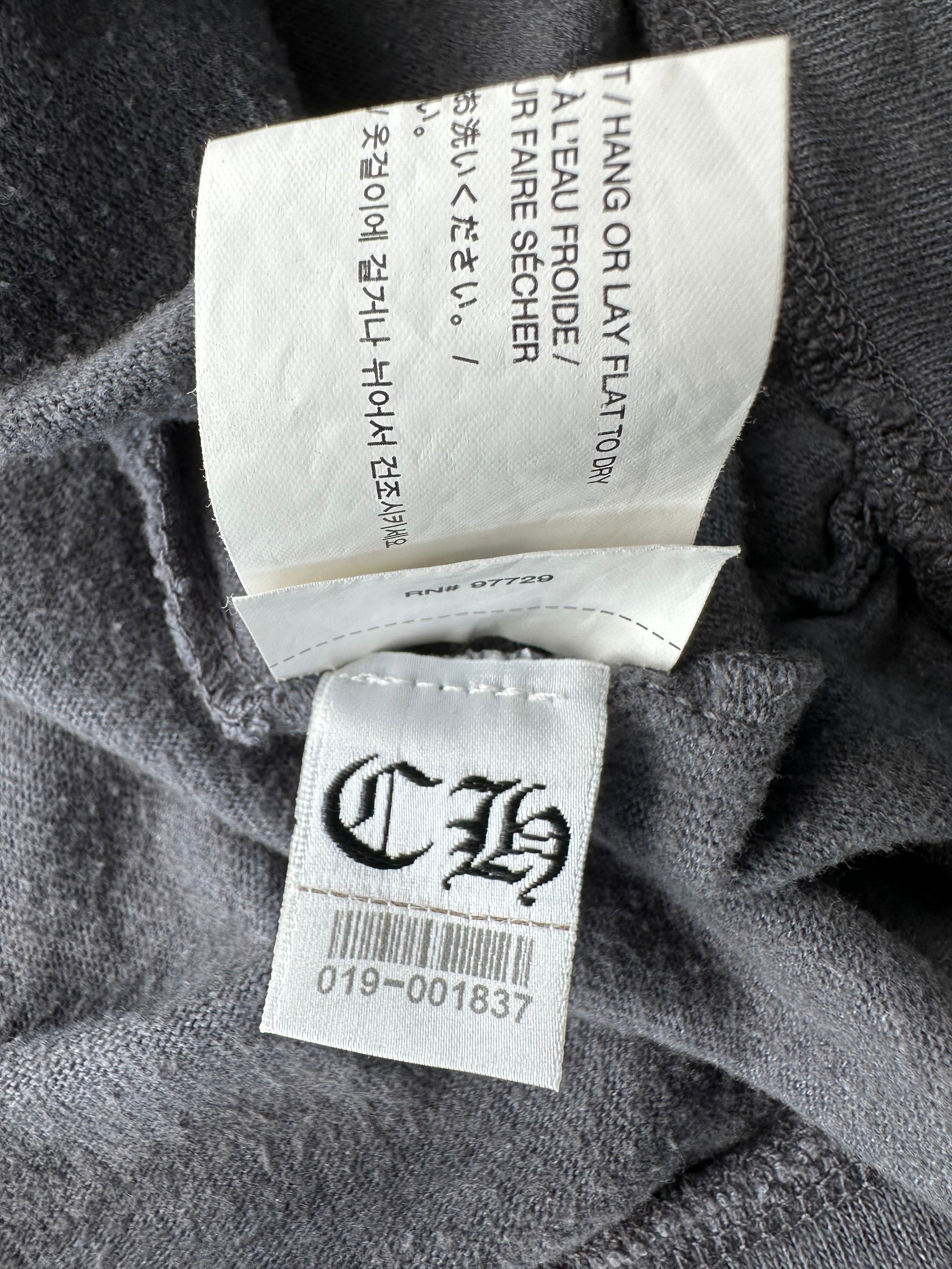 Chrome Hearts Grey & White Horseshoe Logo Sweater for Men & Women | Trendy Oversized Pullover for Casual Wear & Street Style Outfits