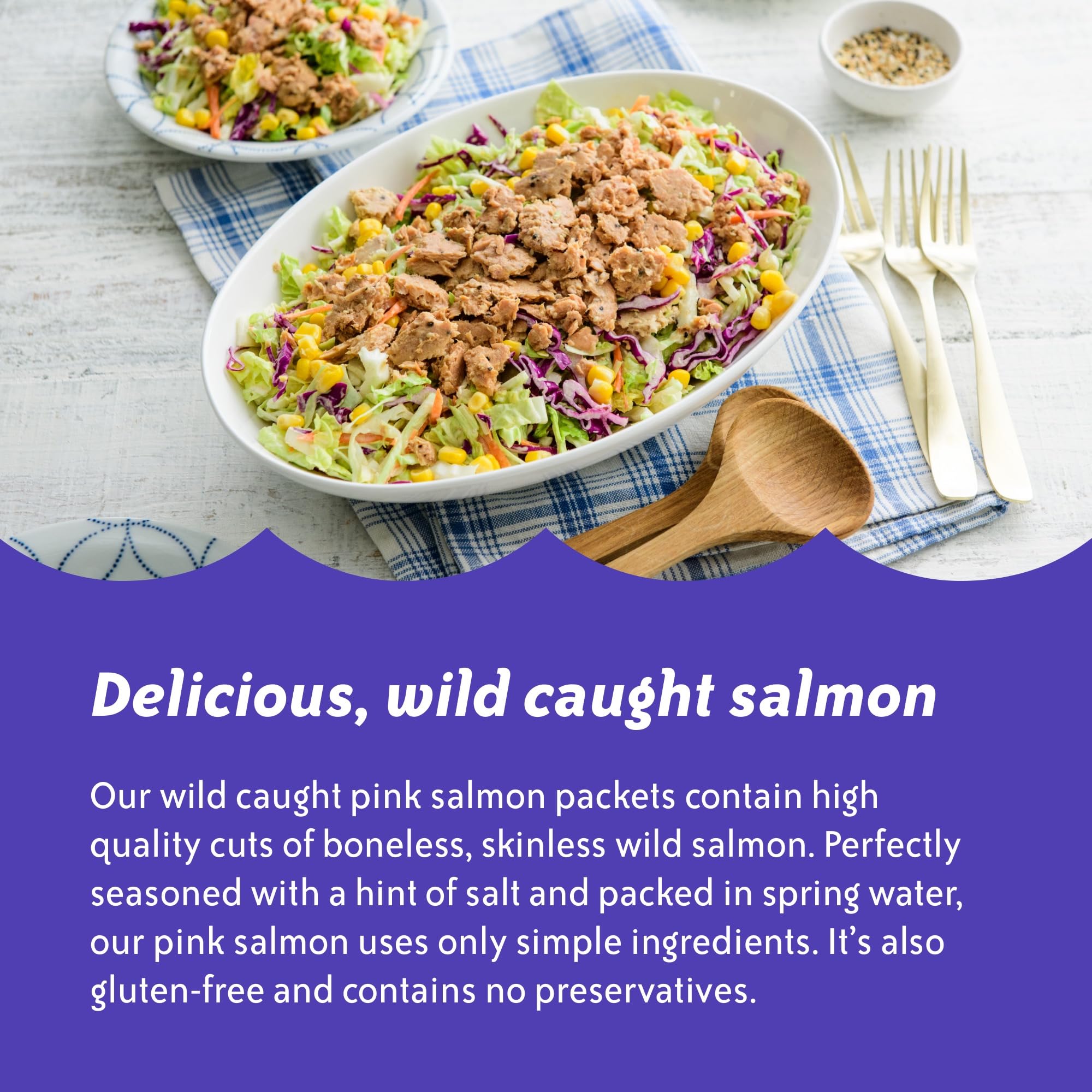 Premium Wild-Caught Alaskan Smoked Salmon - Skinless & Boneless, 3oz Pouch (Pack of 1) | High Protein, Omega-3 Rich | Perfect for Salads, Sandwiches & Charcuterie Boards