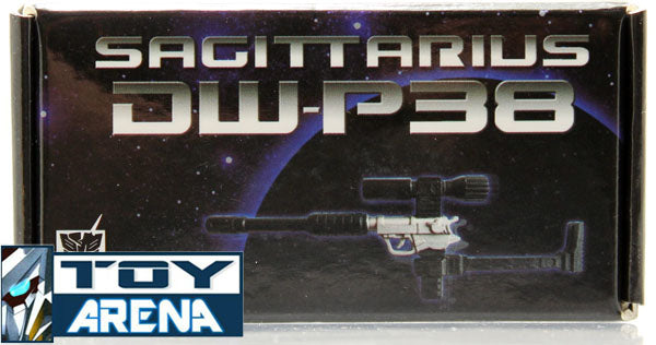 Dr. Wu DW P38 Silver Sagittarius Megatron Gun Walther P38 Weapon Add-on for Transformers Collectors - Perfect for Cosplay, Display & Action Figure Accessories