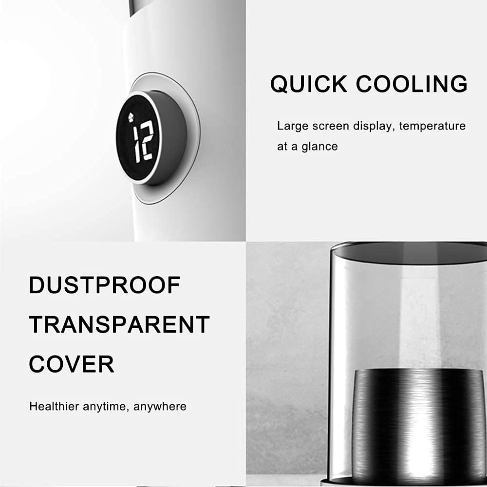 Portable Mini Refrigerator - 12V Electric Cooler for Drinks, Food & Cosmetics | Fast Cooling Cup for Home, Office, Car & Travel | Compact Beverage Chiller for Summer, Parties & Outdoor Activities