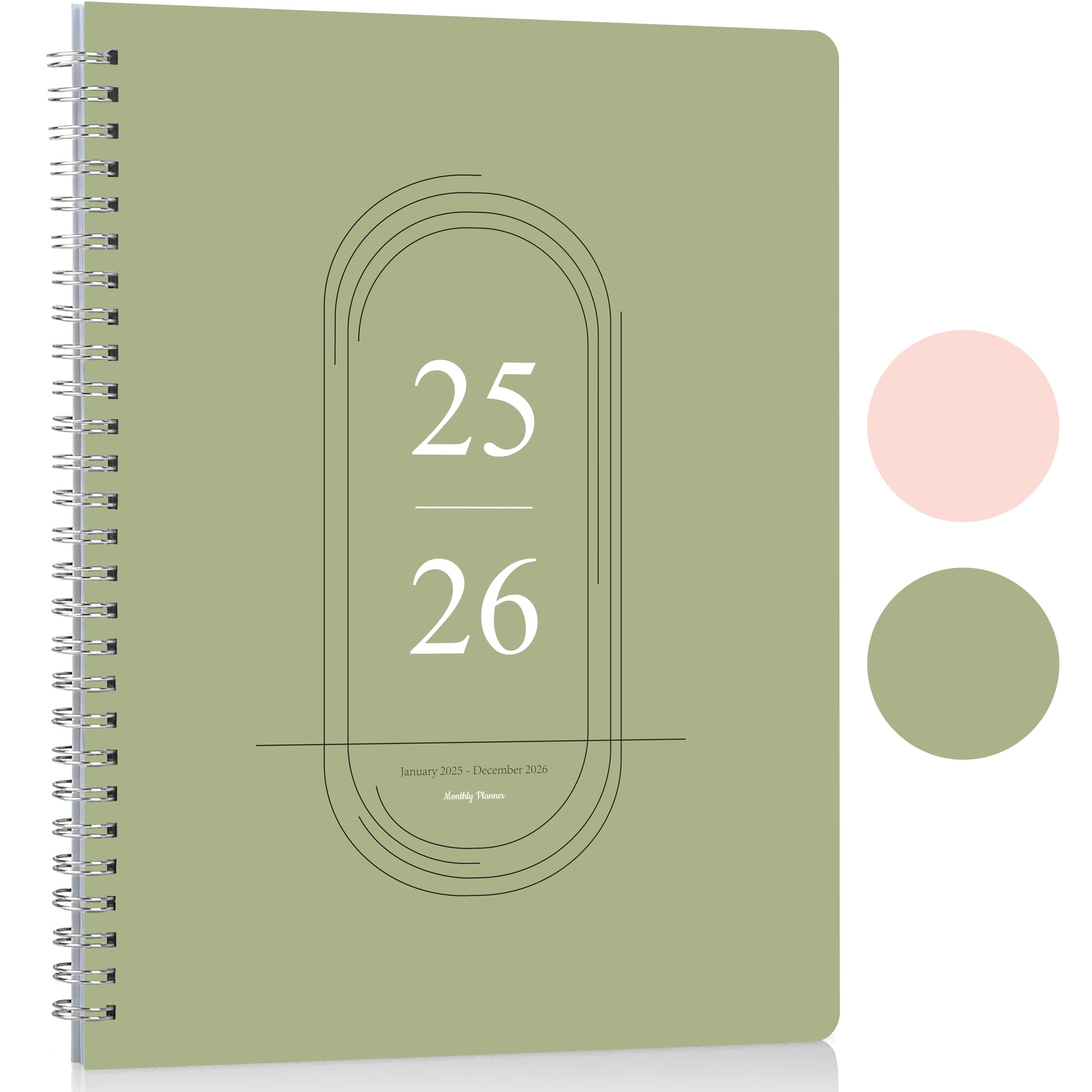2025-2026 Monthly Planner - Simplified Calendar Organizer for School, Office & Family (7.3
