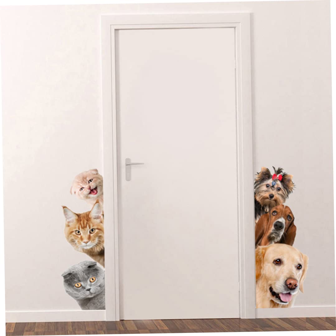 3D Animal Wall Decals - Removable Cat Stickers for Home & Office Decor - Simulative Animal Art Stickers for Kids Room, Nursery, Living Room Wall Decoration