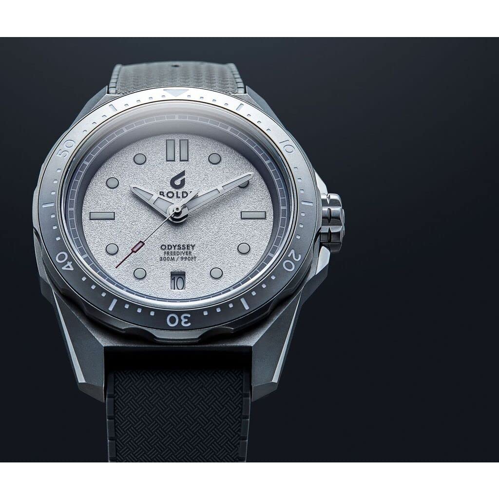 BOLDR Odyssey Freediver Watch - Professional Diving Timepiece for Men & Women | Waterproof 200M, Stainless Steel Case, Sapphire Crystal | Perfect for Scuba Diving, Snorkeling & Water Sports