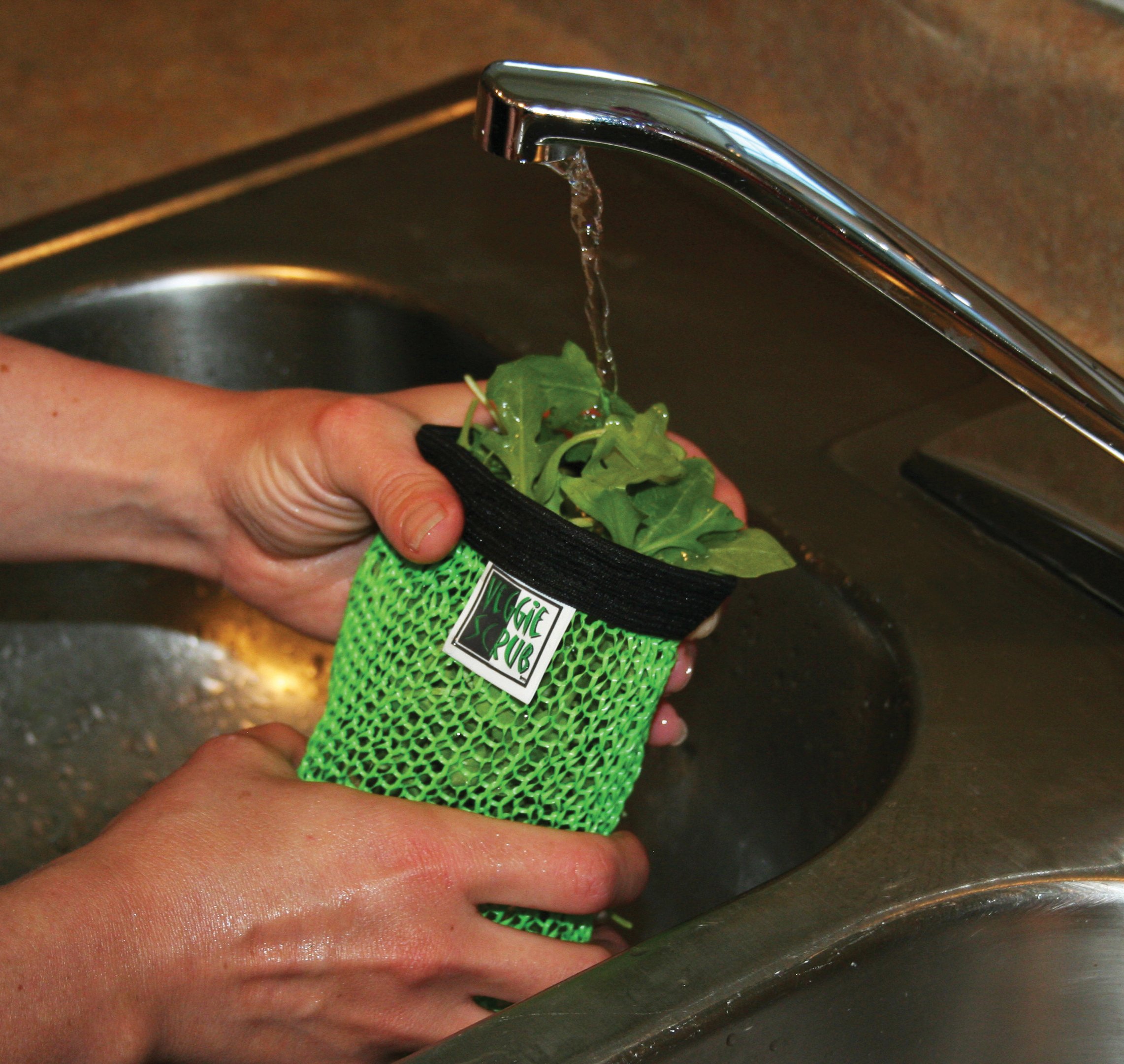 Premium HIC Kitchen Veggie Scrub Brush Set of 2 - Natural Fiber Vegetable & Fruit Cleaner for Organic Produce - Perfect for Washing Apples, Potatoes, and Fresh Herbs