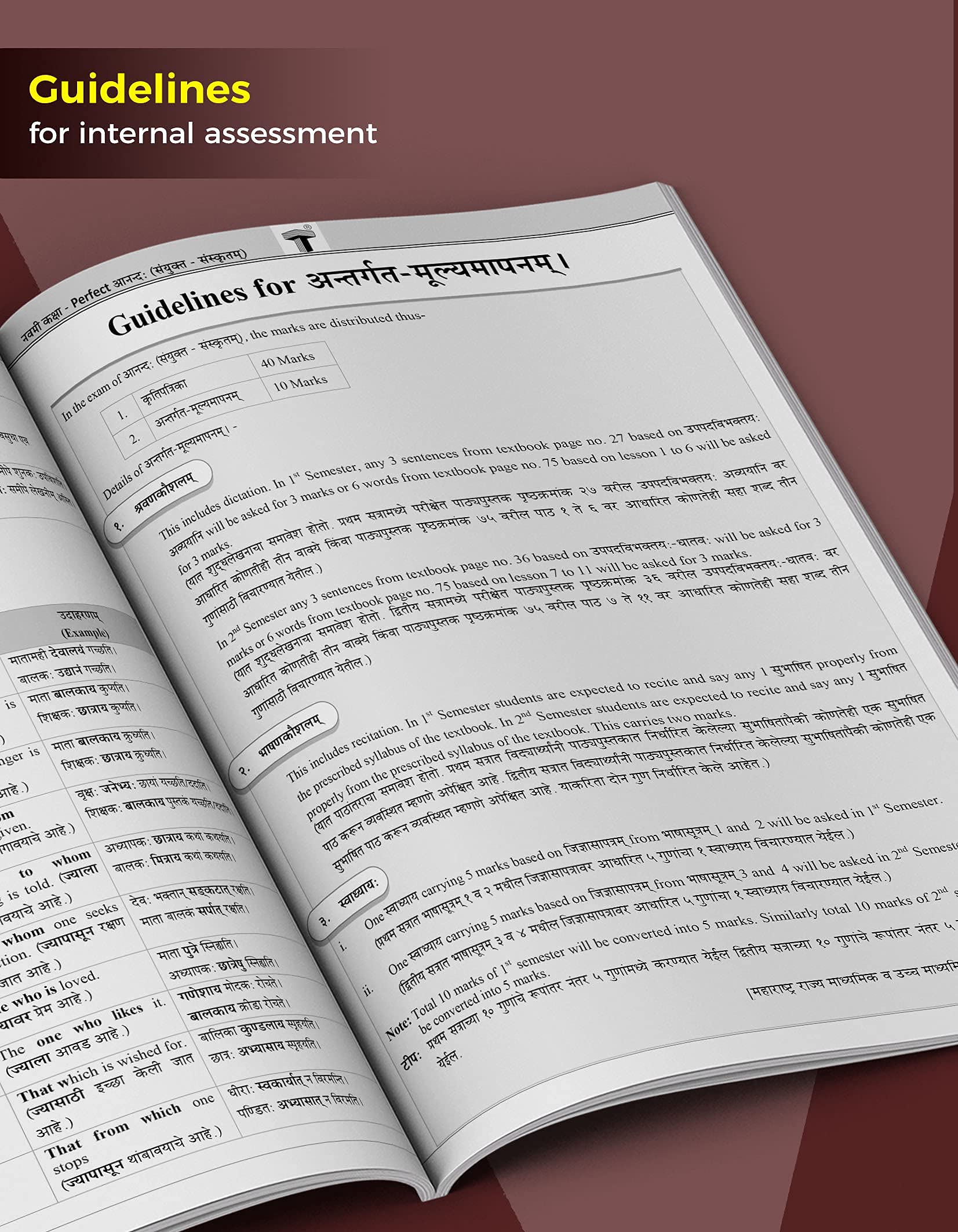 9th Std Sanskrit Aanand Textbook (Composite 50 Marks) for Maharashtra Board - Includes Notes, Easy Explanations, Grammar & Writing Skills | Perfect for IX Standard Students & Exam Preparation