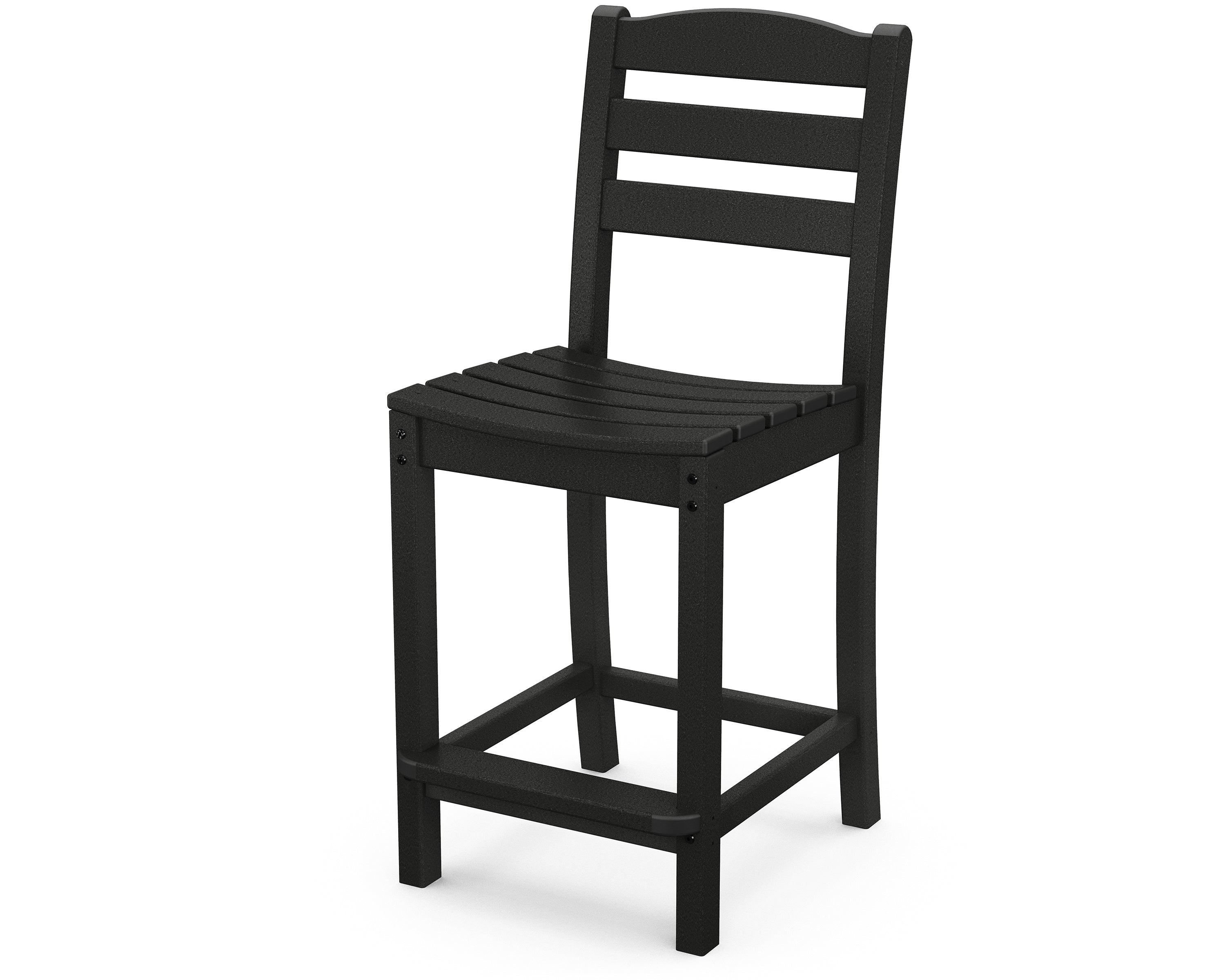 POLYWOOD La Casa Cafe Counter Height Bar Stool - Durable Outdoor/Indoor Dining Chair for Patio, Kitchen, Restaurant & Bar Use