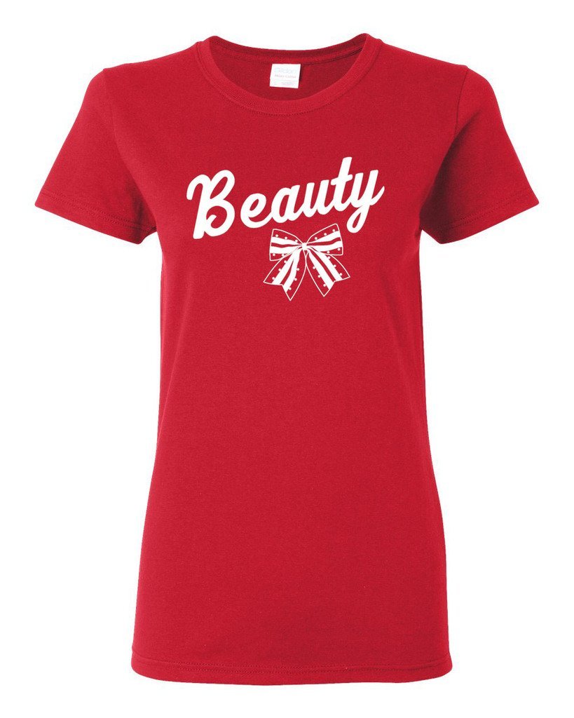 Fasciino® Beauty and the Beast Red Family Matching T-Shirts - Disney-Inspired Couple & Family Outfits for Theme Parks, Movie Nights, and Cosplay