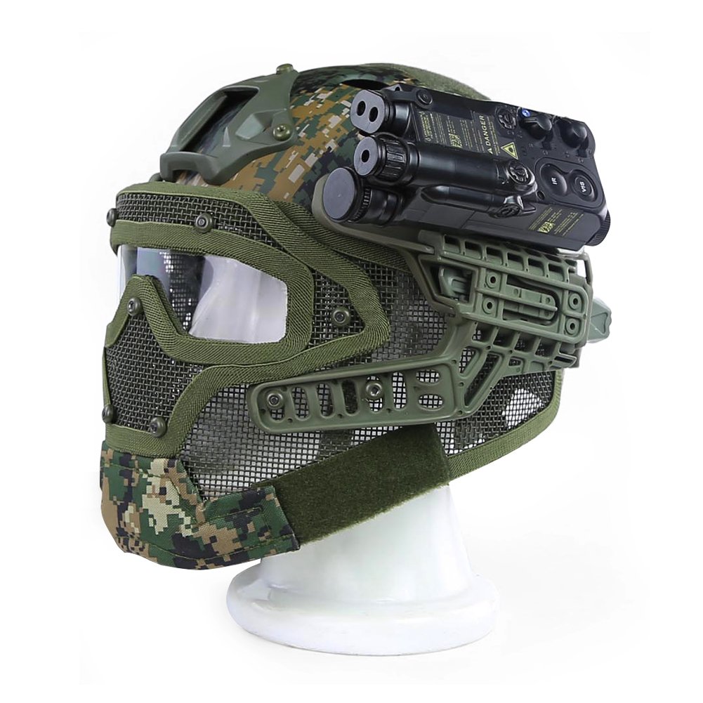 Tactical G4 Protective Helmet System with Goggles - Military Grade Airsoft Paintball Mask for Army, War Games & Hunting | Perfect for Outdoor Combat Simulation & Tactical Training