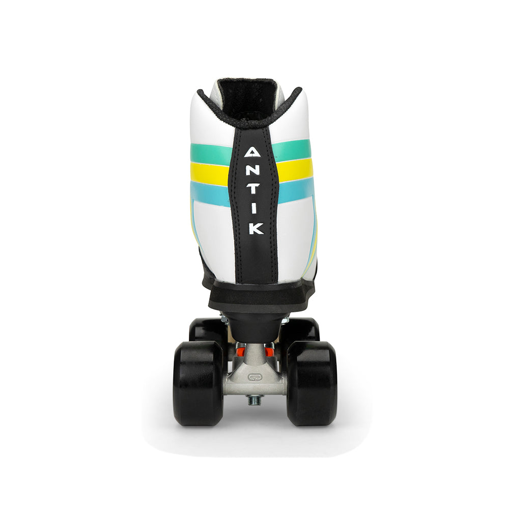 Antik Skyhawk Park Skate Set - White Roller Skates for Women & Men - Perfect for Outdoor Skating, Rinks & Roller Derby