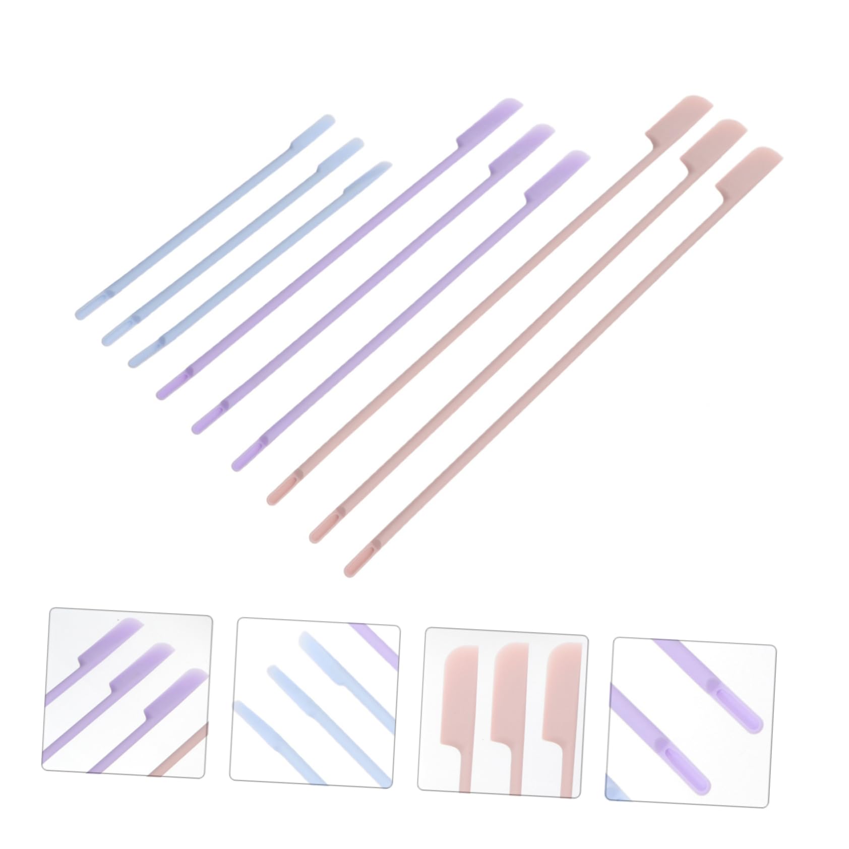 FOMIYES 9pcs Mini Makeup Spatula Set - Mask Applicator, Lotion & Lipstick Blender, Beauty Tool Kit for Face & Skin Care - Perfect for Salon, Travel & Home Use