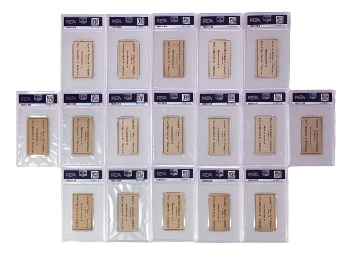 1908 C29-2 Imperial Tobacco Co Beauties Smoke Girls Complete Set - 17 PSA Graded Cards - Vintage Tobacco Cards Collection for Display & Investment
