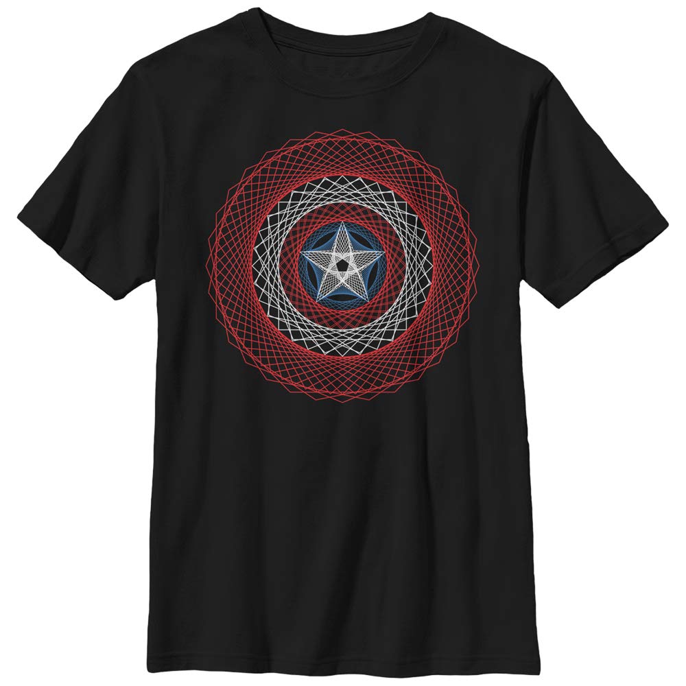 Marvel Captain America 3D Shield Graphic T-Shirt for Boys - Superhero Costume & Casual Wear for Kids' Parties & Everyday Outfits