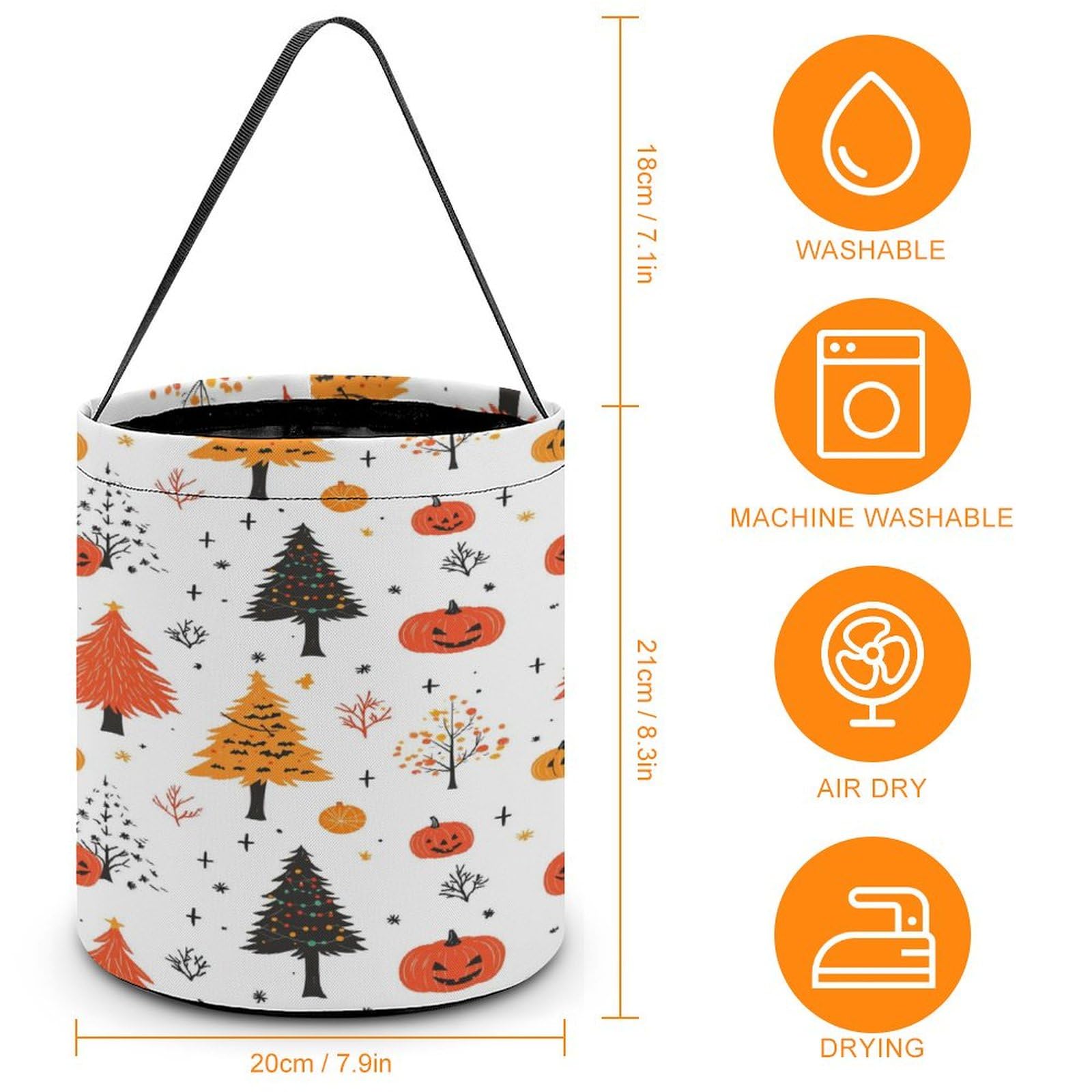 Halloween Candy Basket - 85 Count Trick or Treat Bag for Kids, Party Favor Gift Bag | Perfect for Halloween Parties, Classroom Treats & Neighborhood Trick-or-Treating