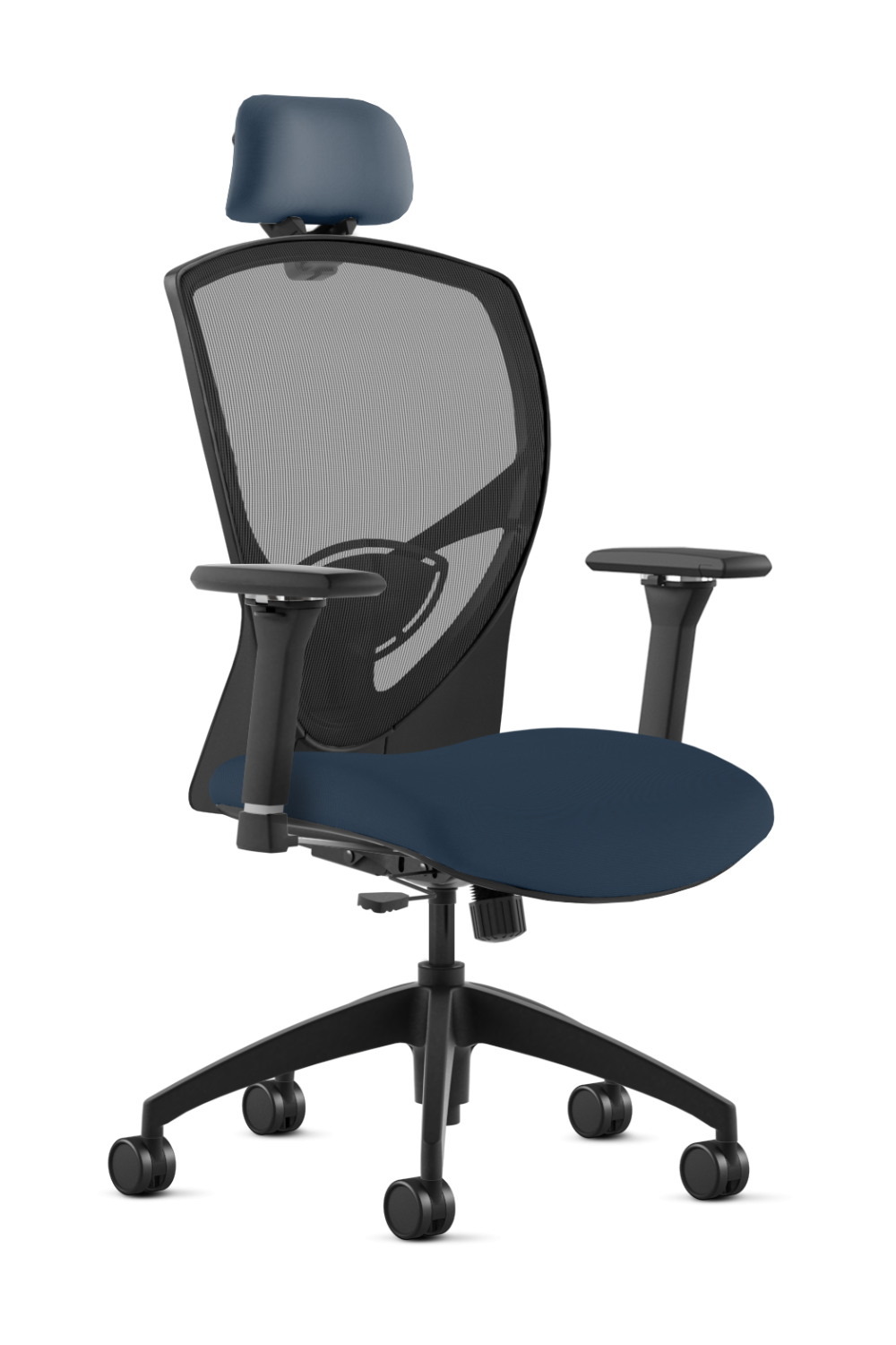 9 to 5 Theory 2180 High Back Ergonomic Office Chair with Adjustable Headrest & Seat Slider - Comfortable Task Chair for Long Hours Computer Work, Home Office & Gaming Setup