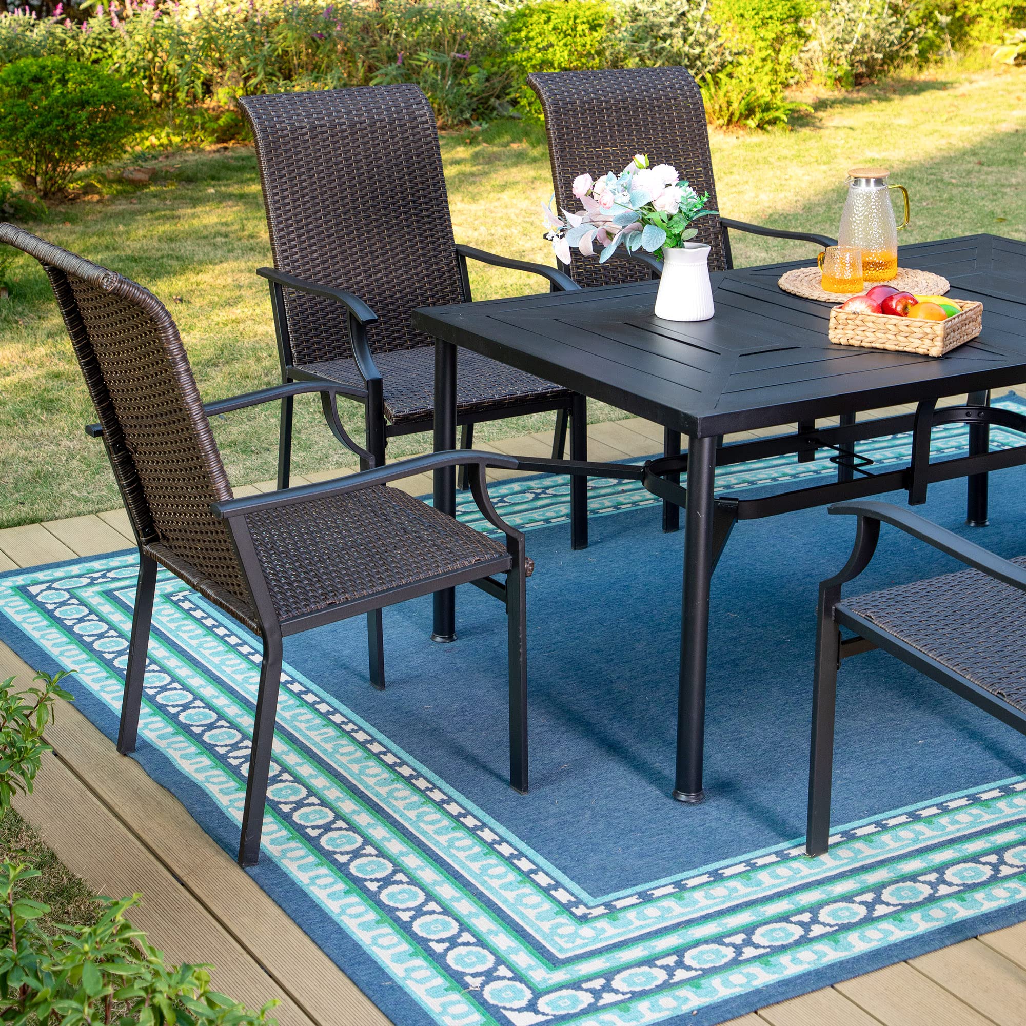 PHI VILLA 7-Piece Outdoor Dining Set for 6 People - 64