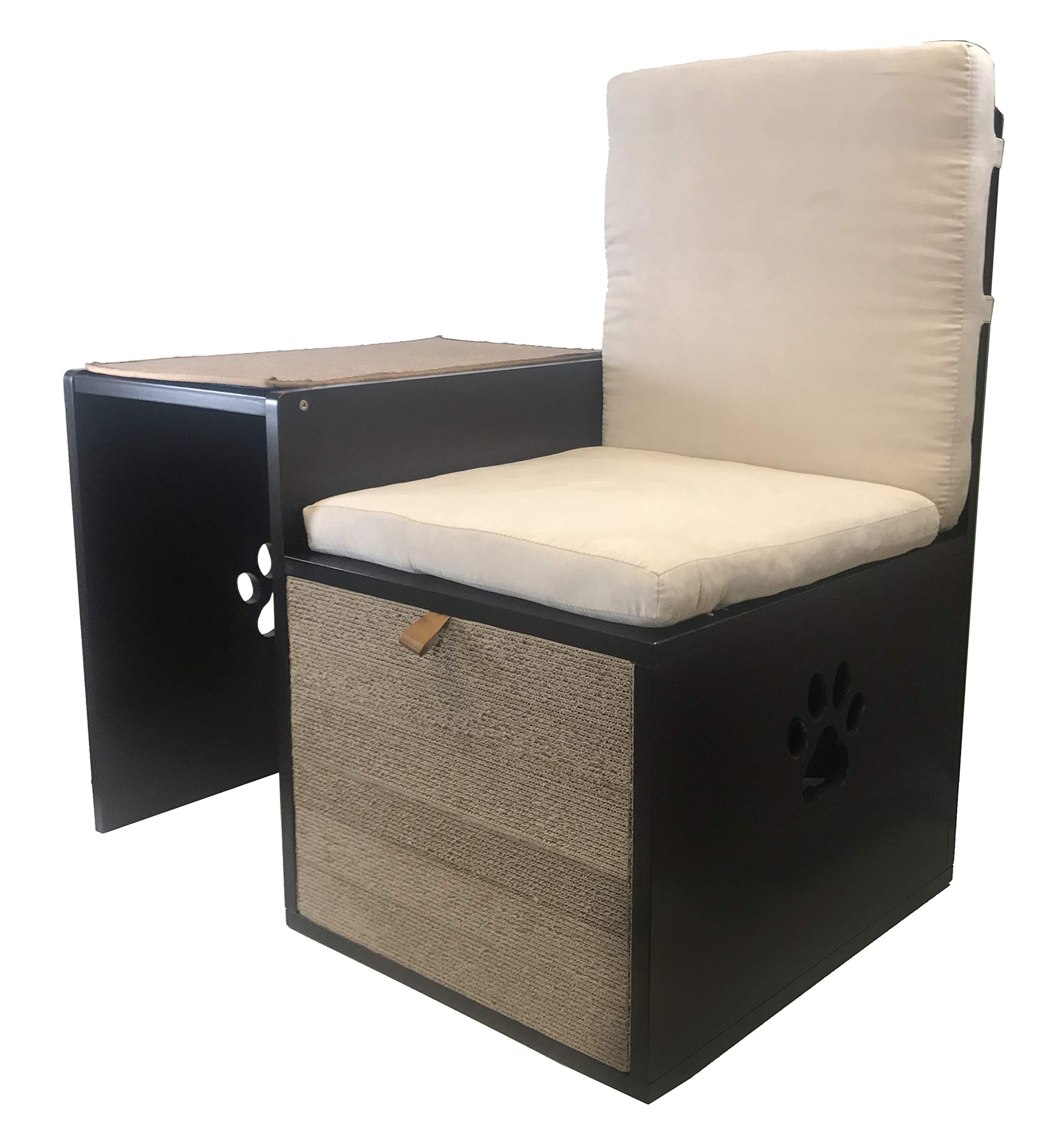 Penn-Plax Cat Walk Furniture: Modern Love Seat Bench & Play Hide for Pets – Stylish Pet Furniture for Small Cats & Dogs | Perfect for Living Rooms, Bedrooms & Home Decor