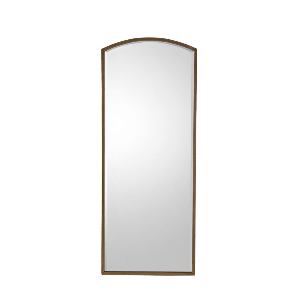Vintage Higgins Arch Mirror in Antique Gold Finish - Elegant Wall Decor for Living Room, Bedroom, or Entryway
