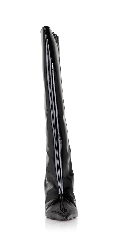 Asya Up Patent Leather Boots for Women - Stylish High Heel Ankle Boots for Party, Night Out & Office Wear - Waterproof & Comfortable Dress Shoes