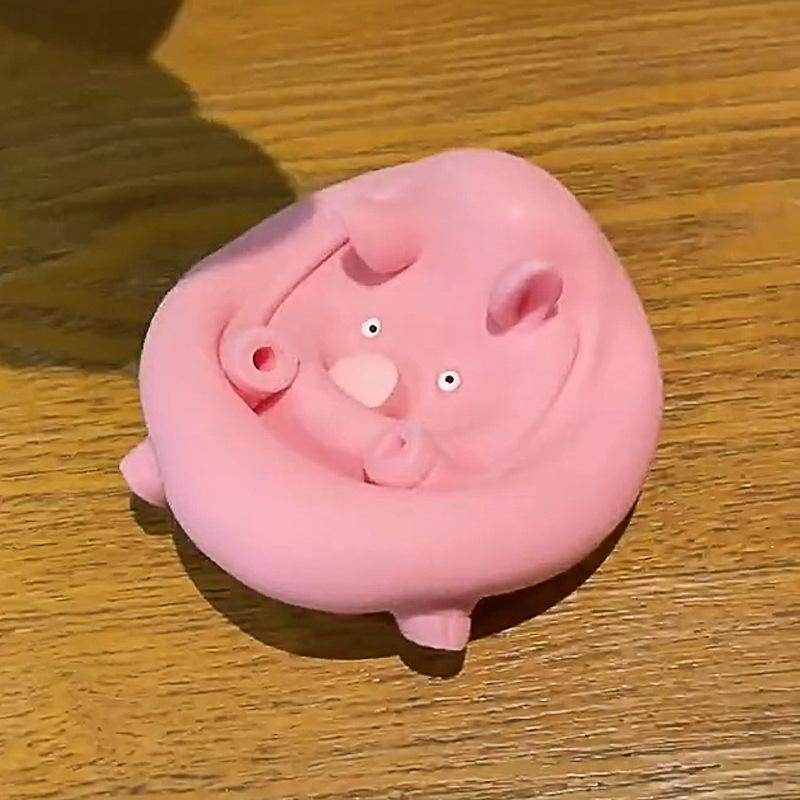 Anti Stress Piggy Squishy Toy - Cute Stress Relief Pig Squishies for Kids & Adults - Perfect for Anxiety Relief, Office Desk Decor, and Sensory Play