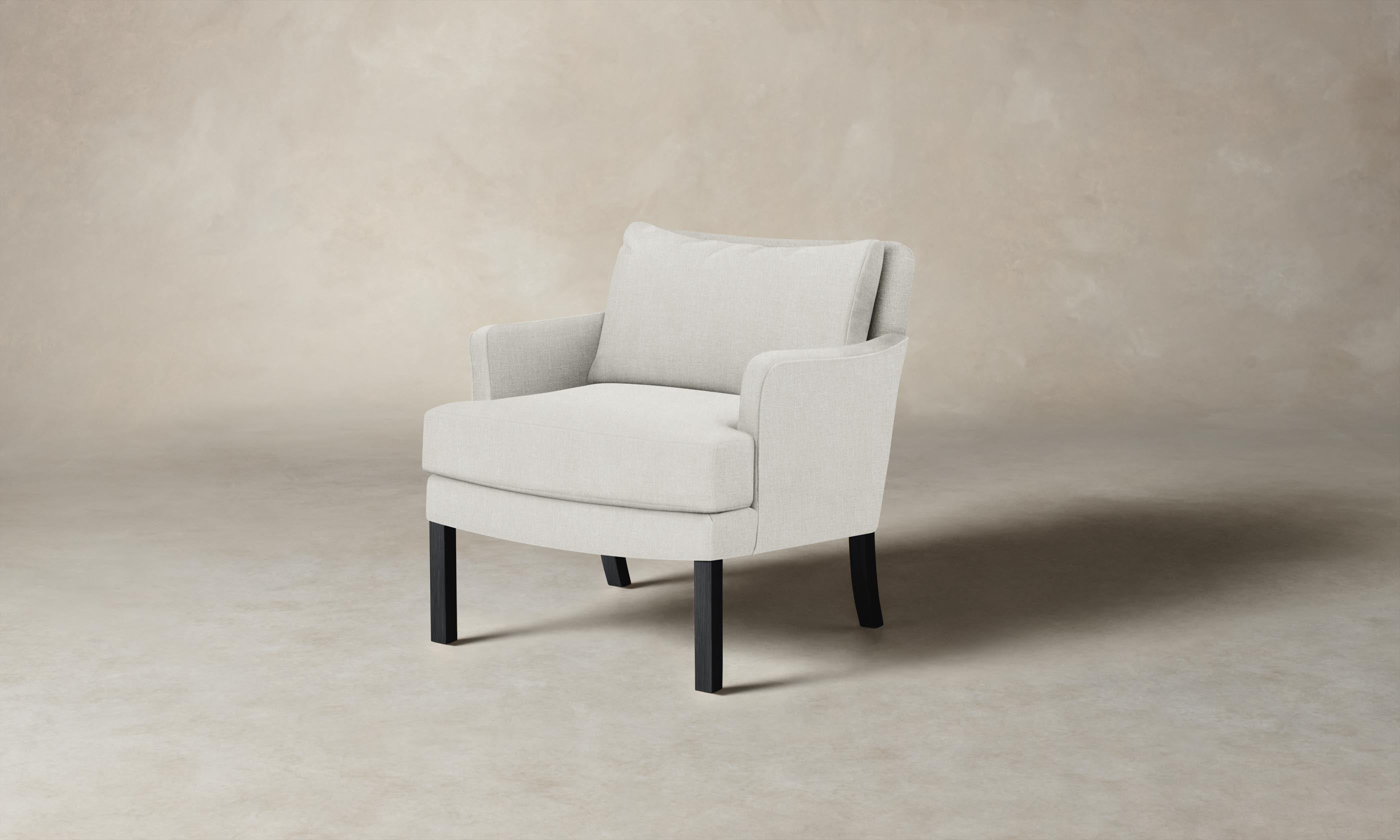 Kaye Chair - Premium Performance Tweed Salt Upholstered Accent Chair for Living Room, Office & Lounge - Stylish & Comfortable Seating Solution